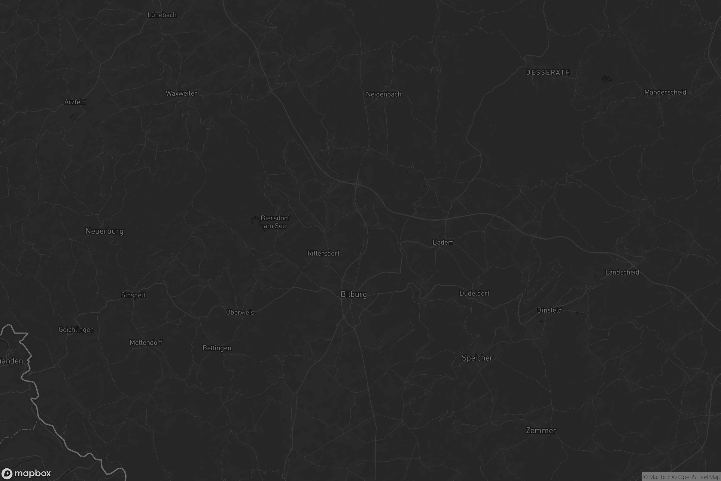 Karte von Bitburger Land