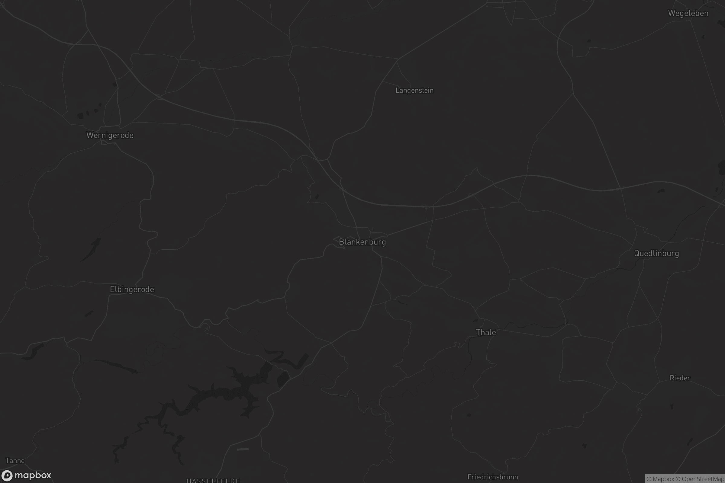 Karte von Blankenburg (Harz)