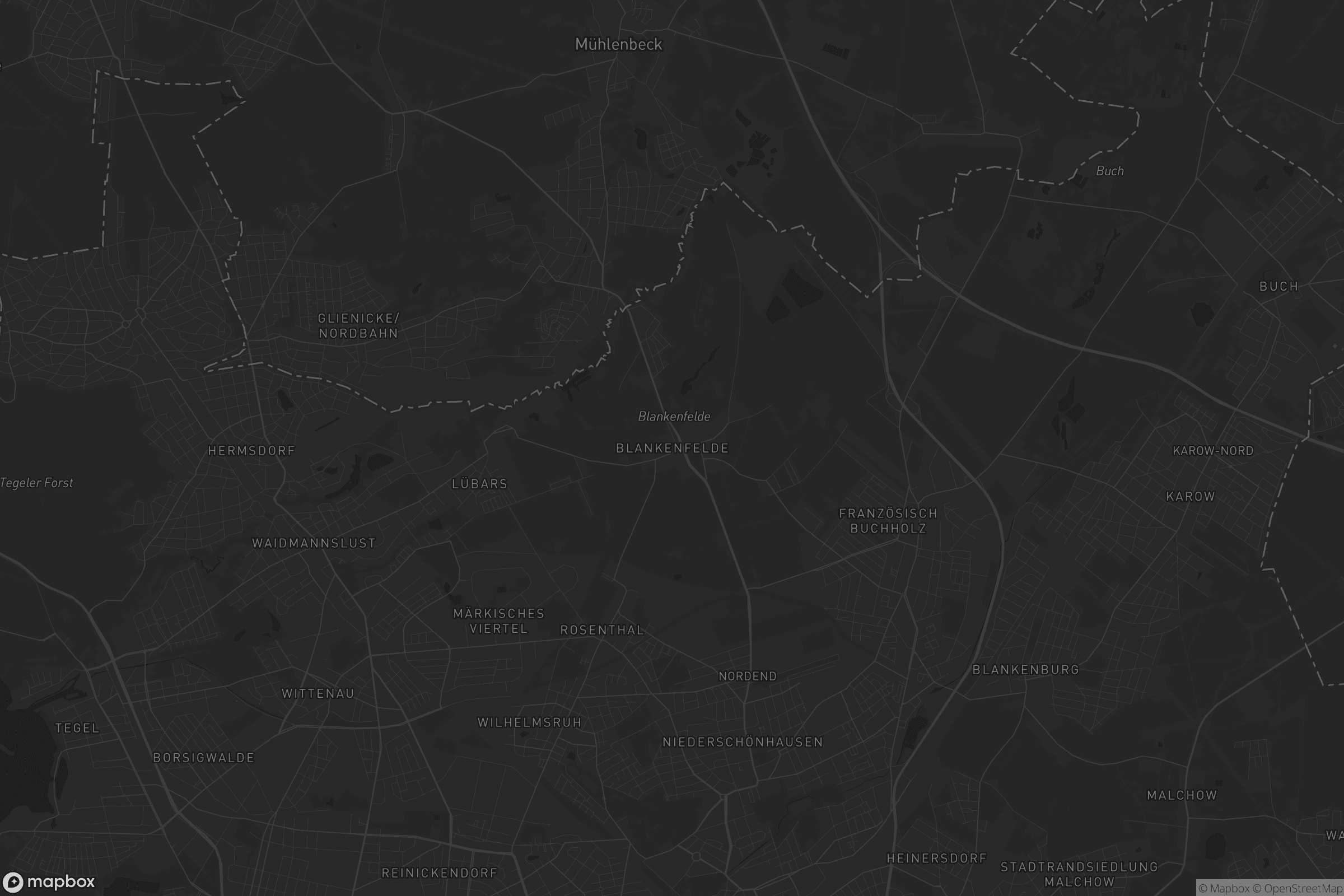 Karte von Blankenfelde