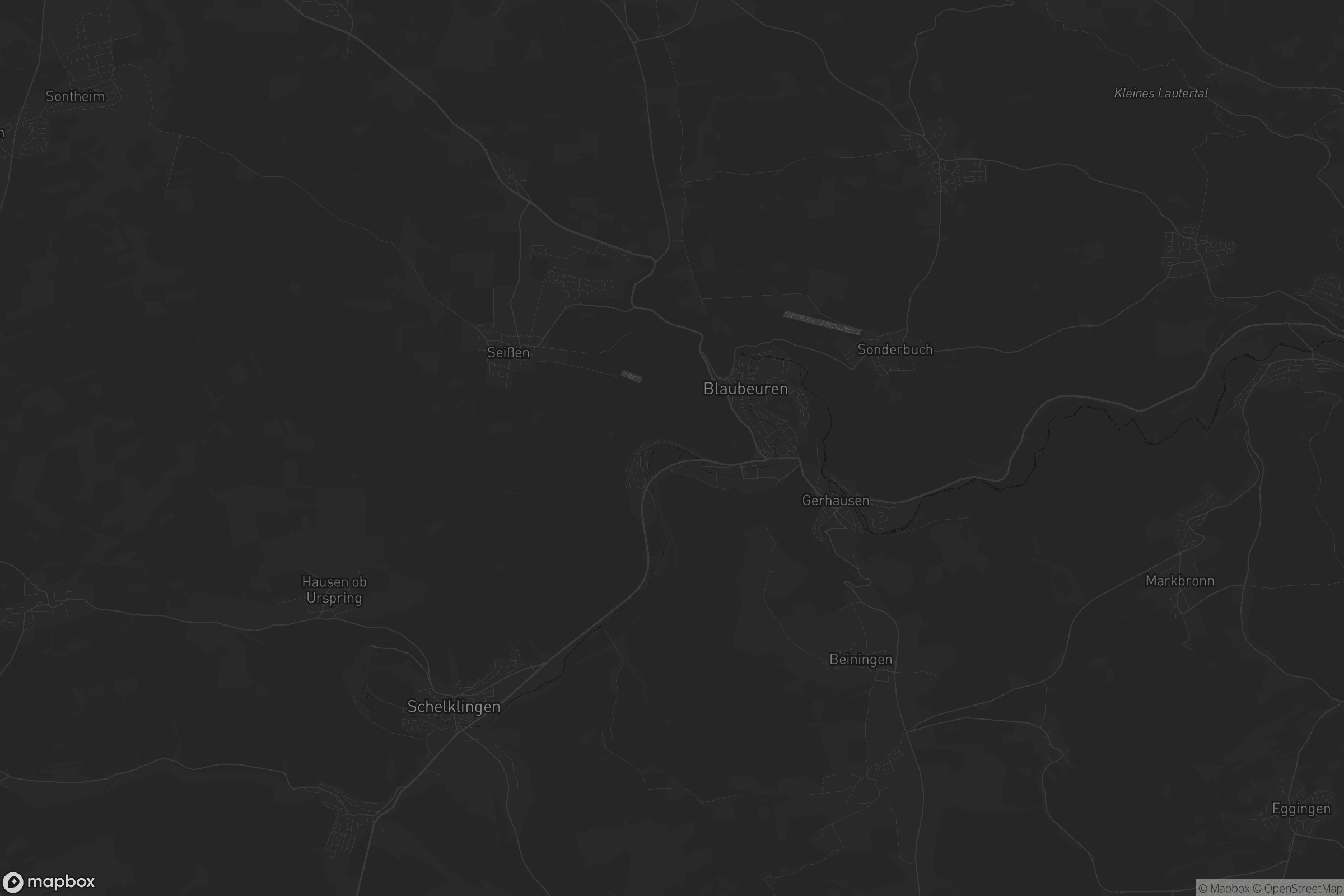 Karte von Blaubeuren