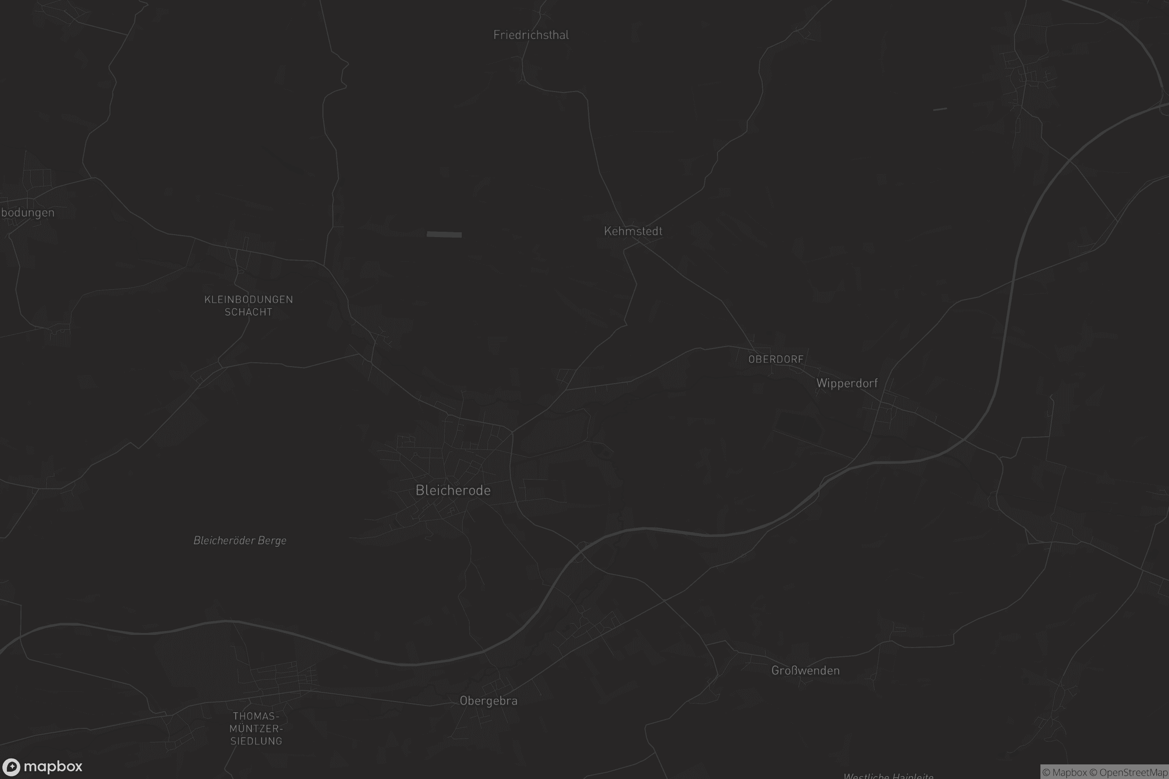 Karte von Bleicherode Ost