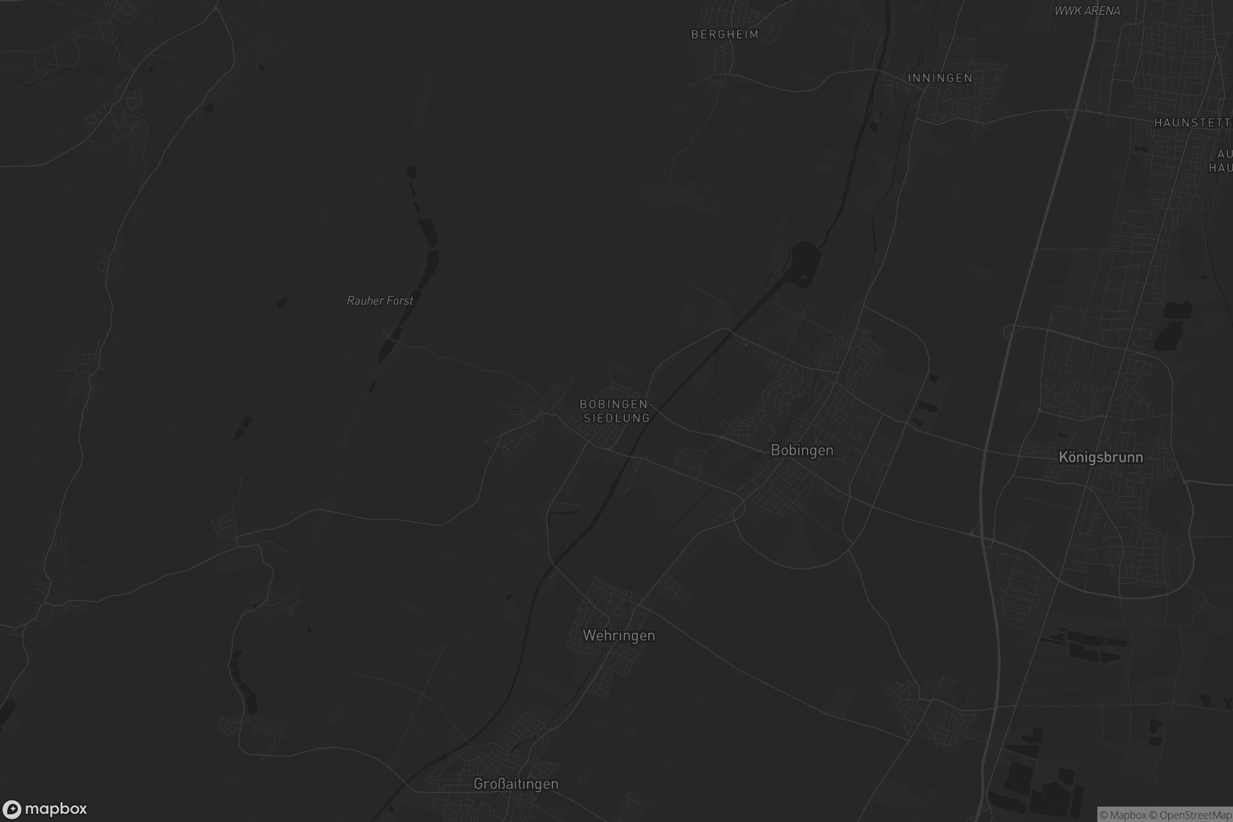 Karte von Bobingen-Siedlung