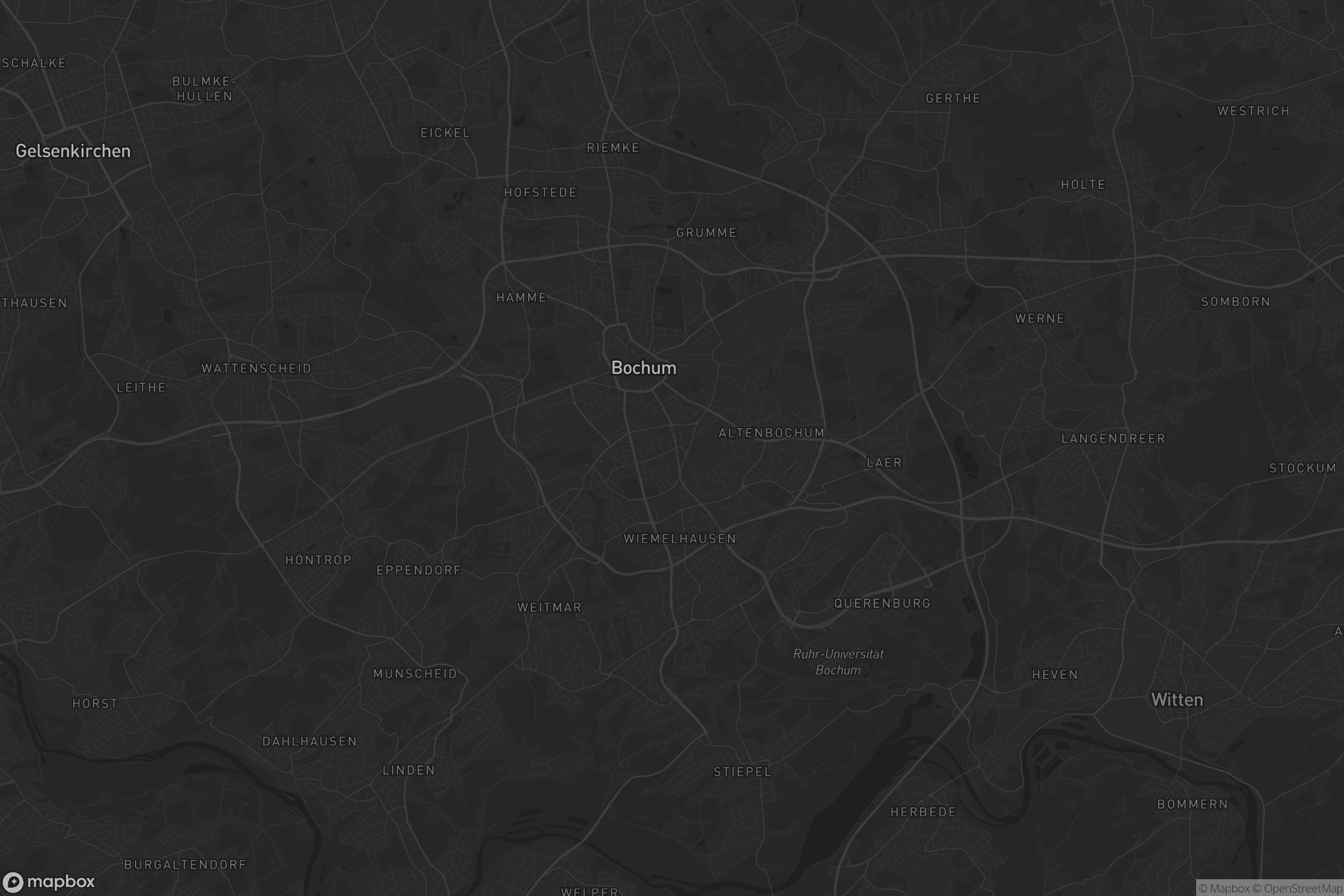 Karte von Bochum