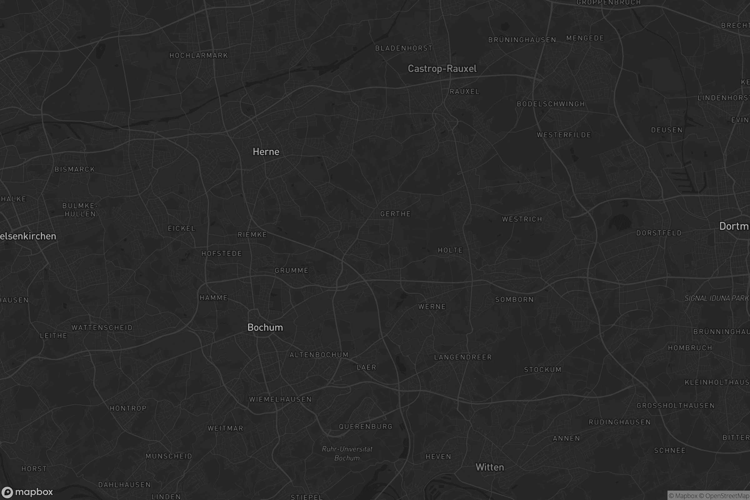 Karte von Bochum-Nord