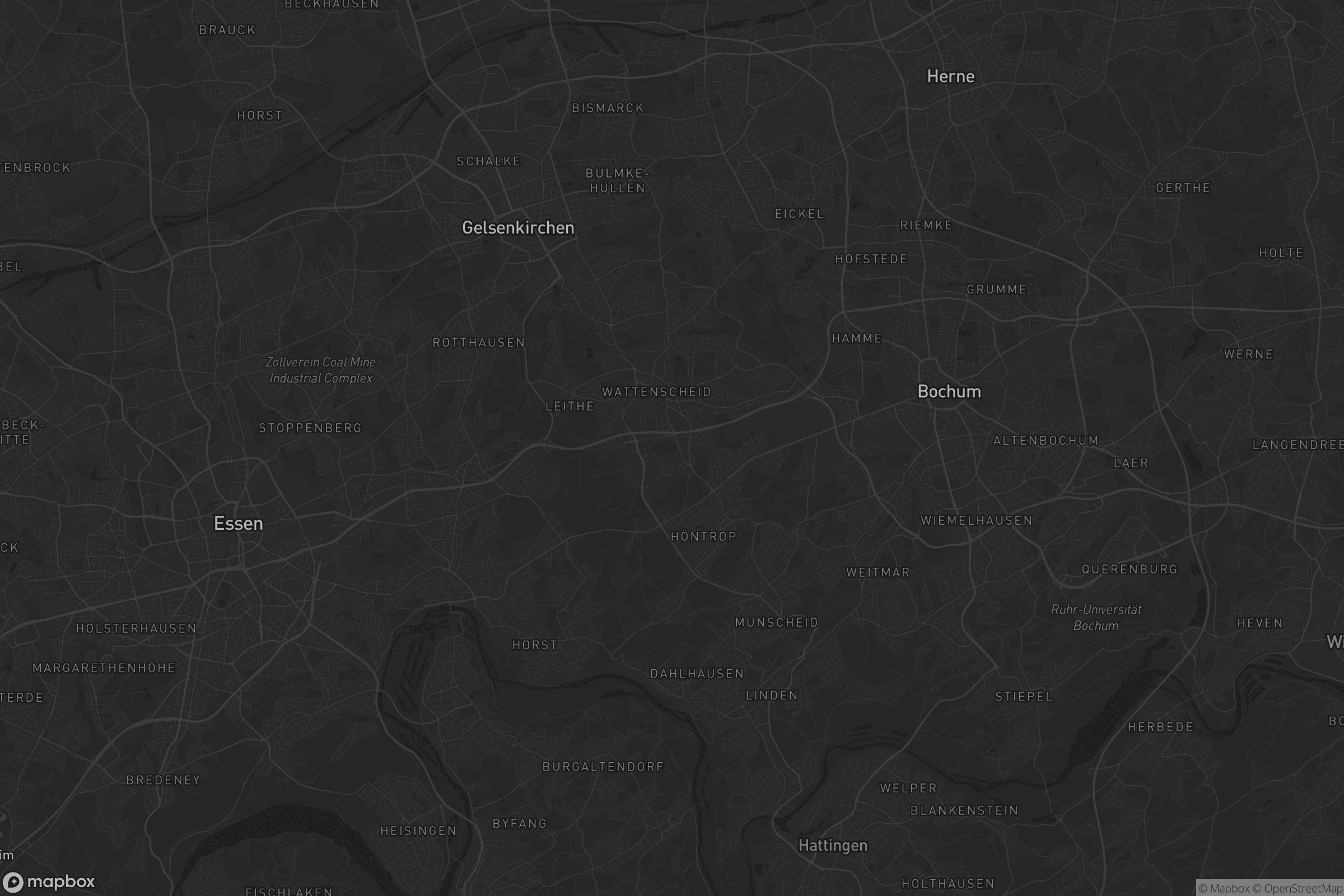 Karte von Bochum-Wattenscheid
