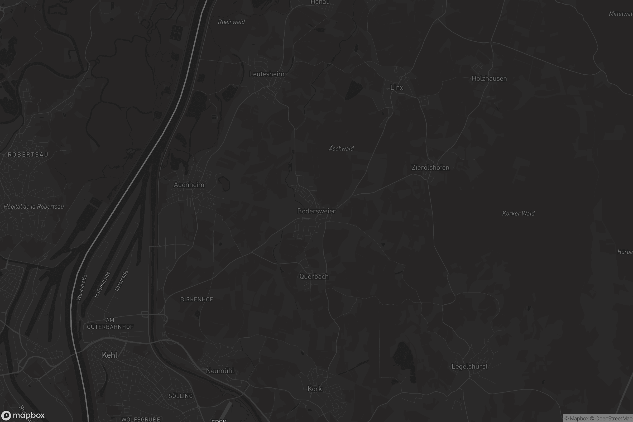 Karte von Bodersweier