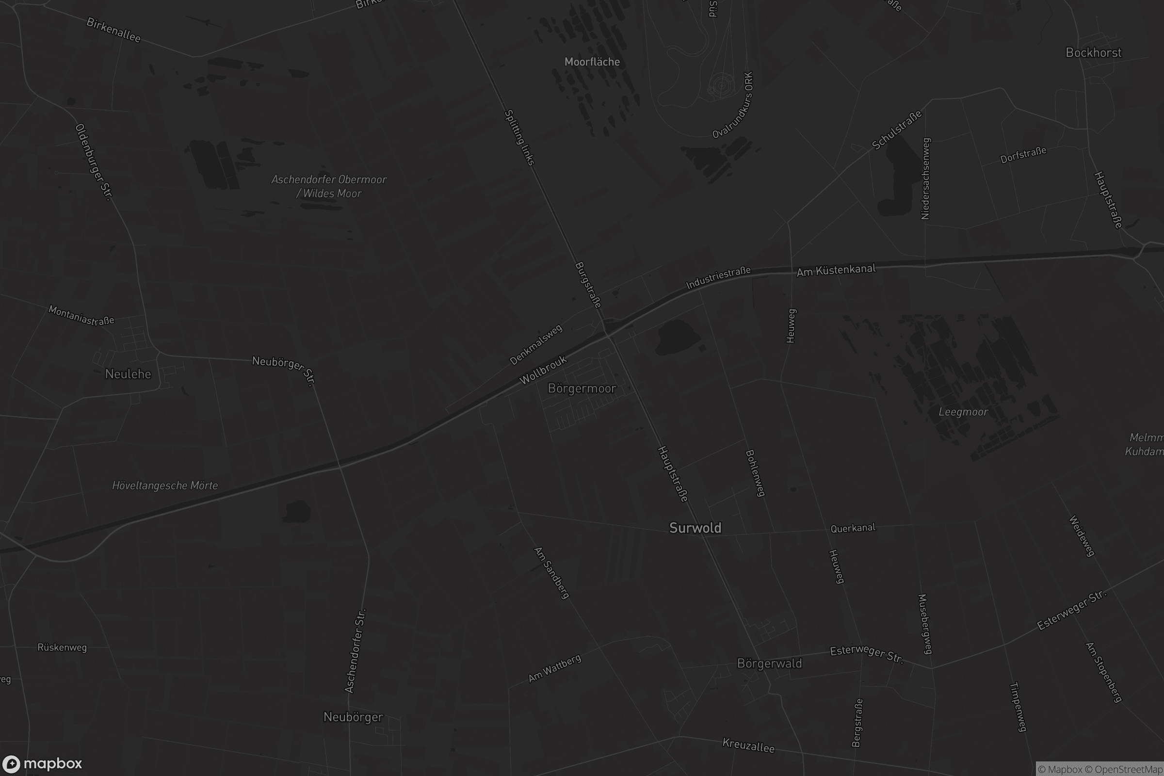 Karte von Börgermoor