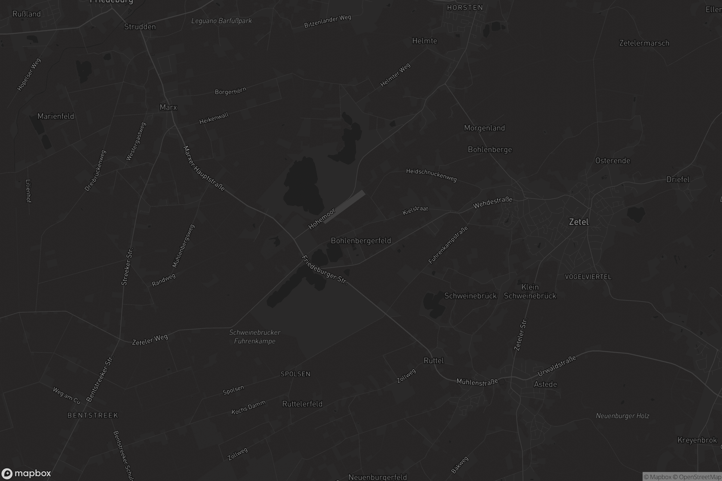 Karte von Bohlenbergerfeld