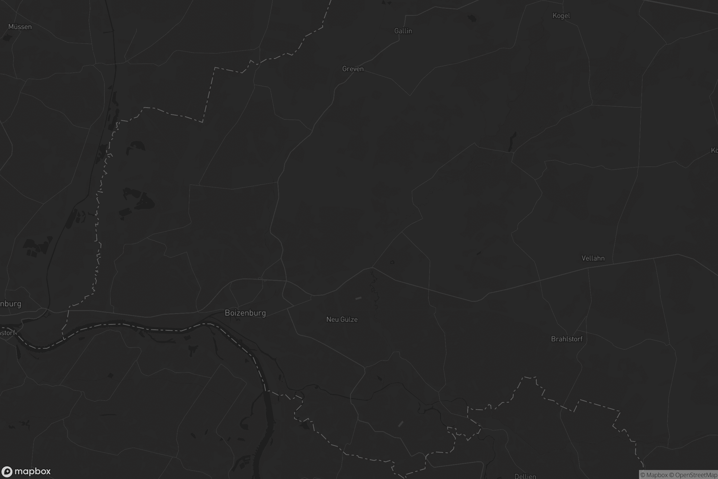 Karte von Boizenburg-Land