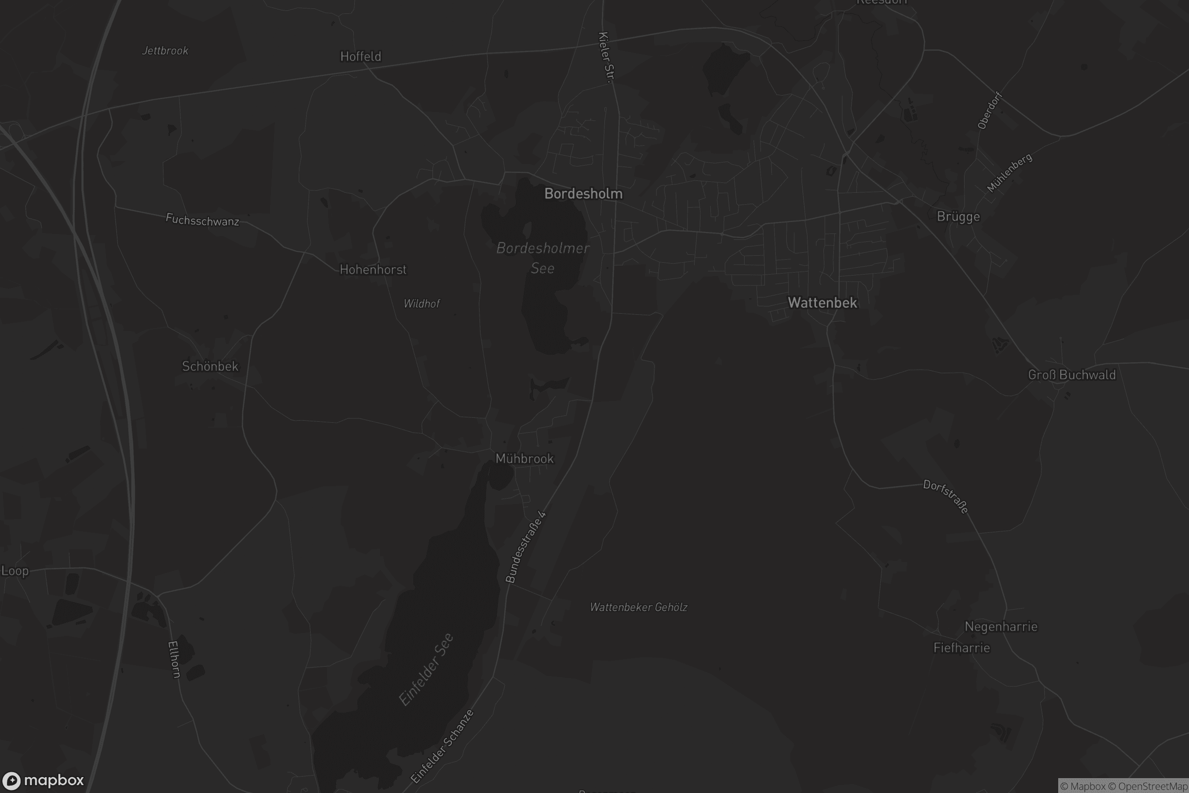 Karte von Bordesholm