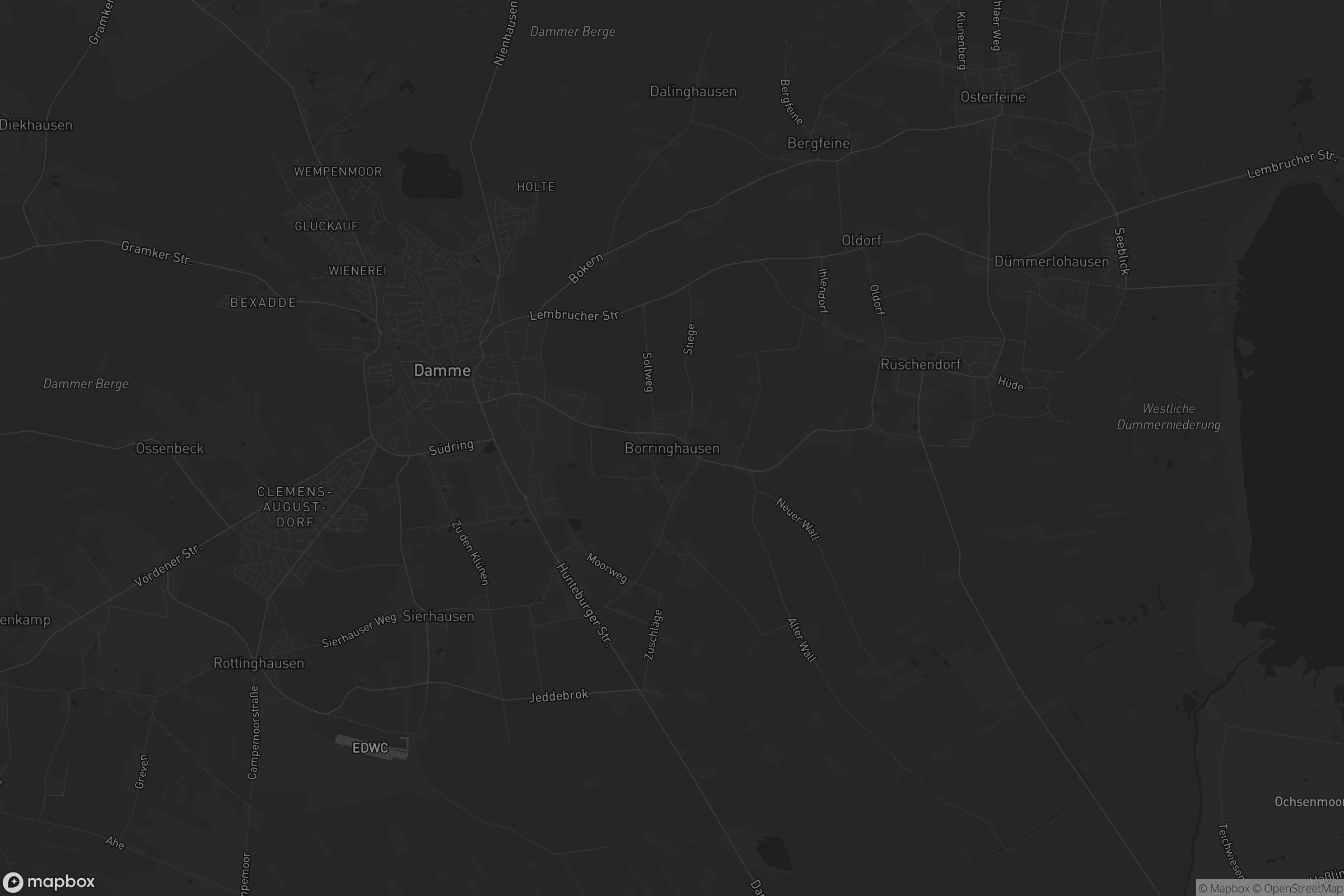 Karte von Borringhausen