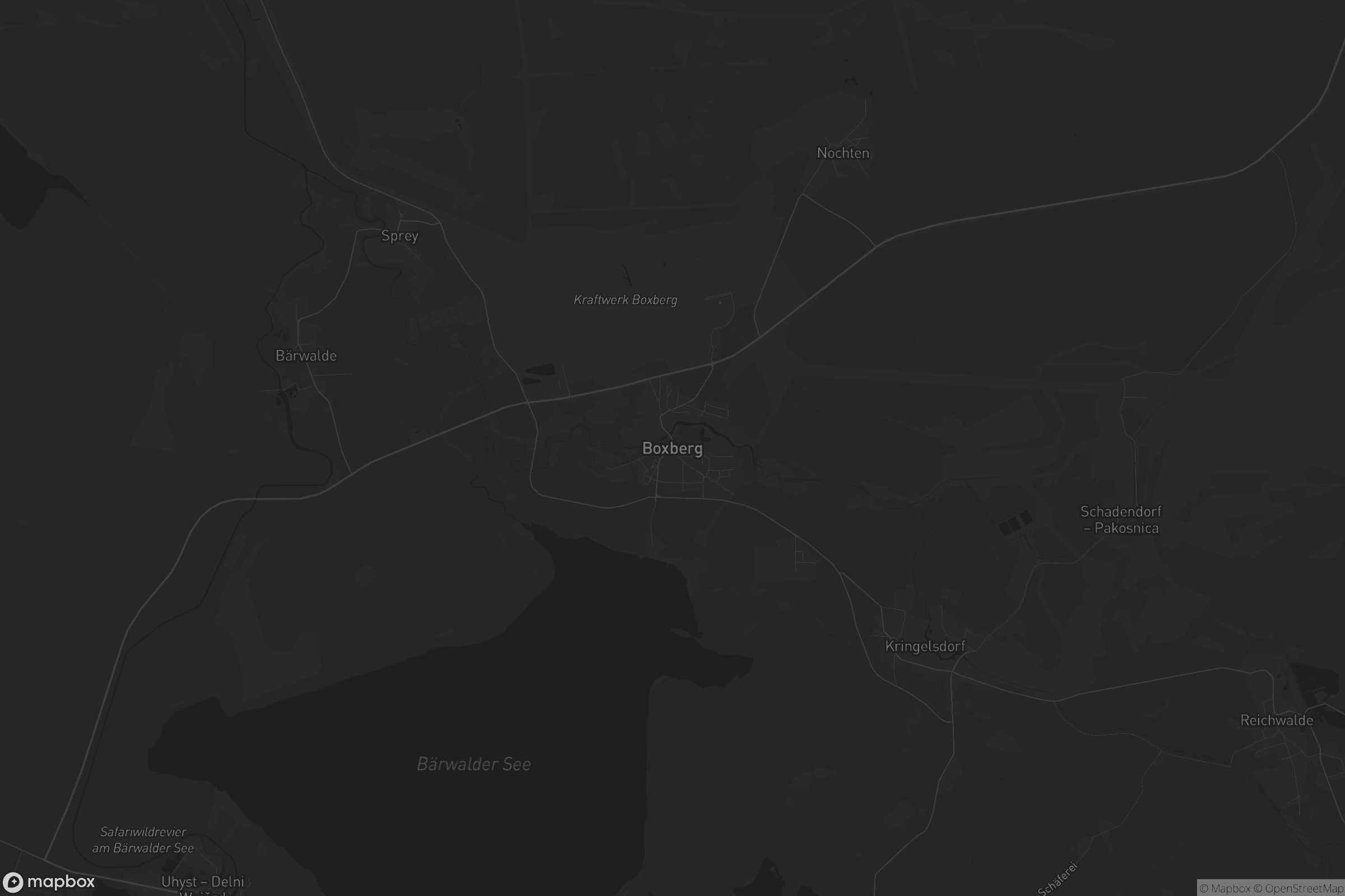 Karte von Boxberg/Oberlausitz - Hamor