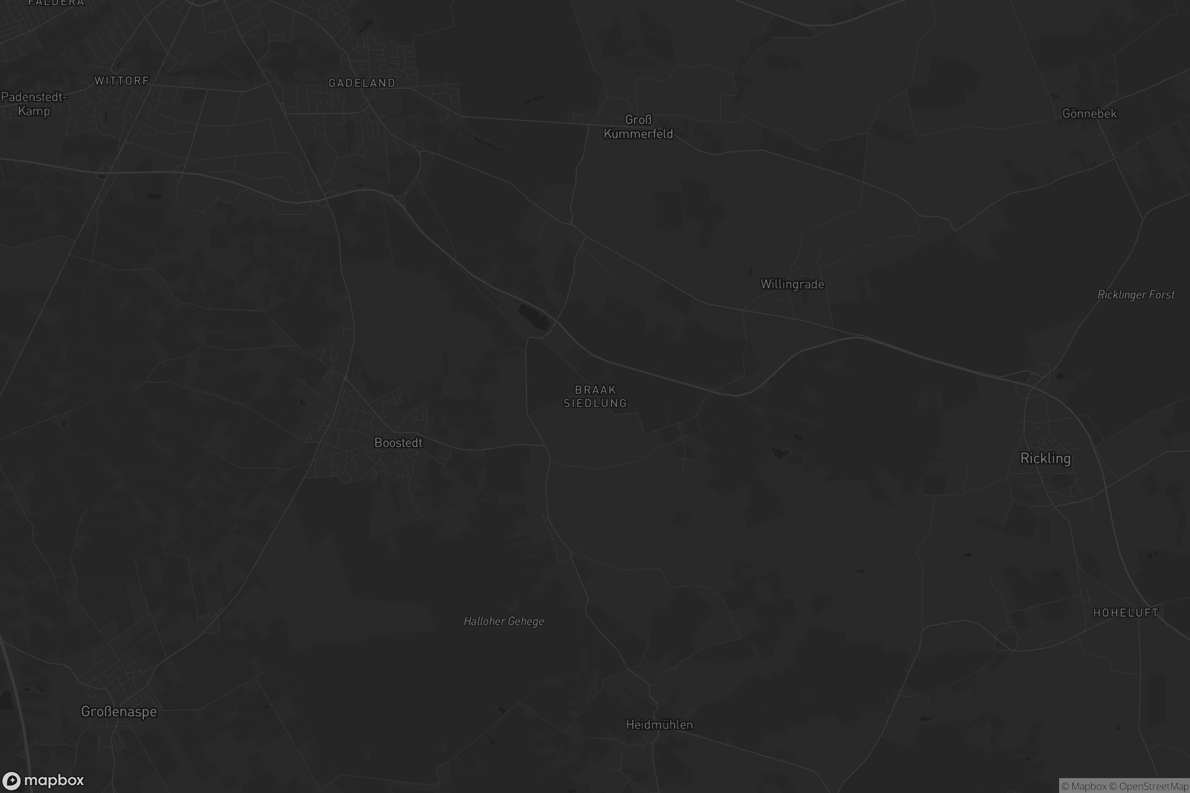 Karte von Braak Siedlung