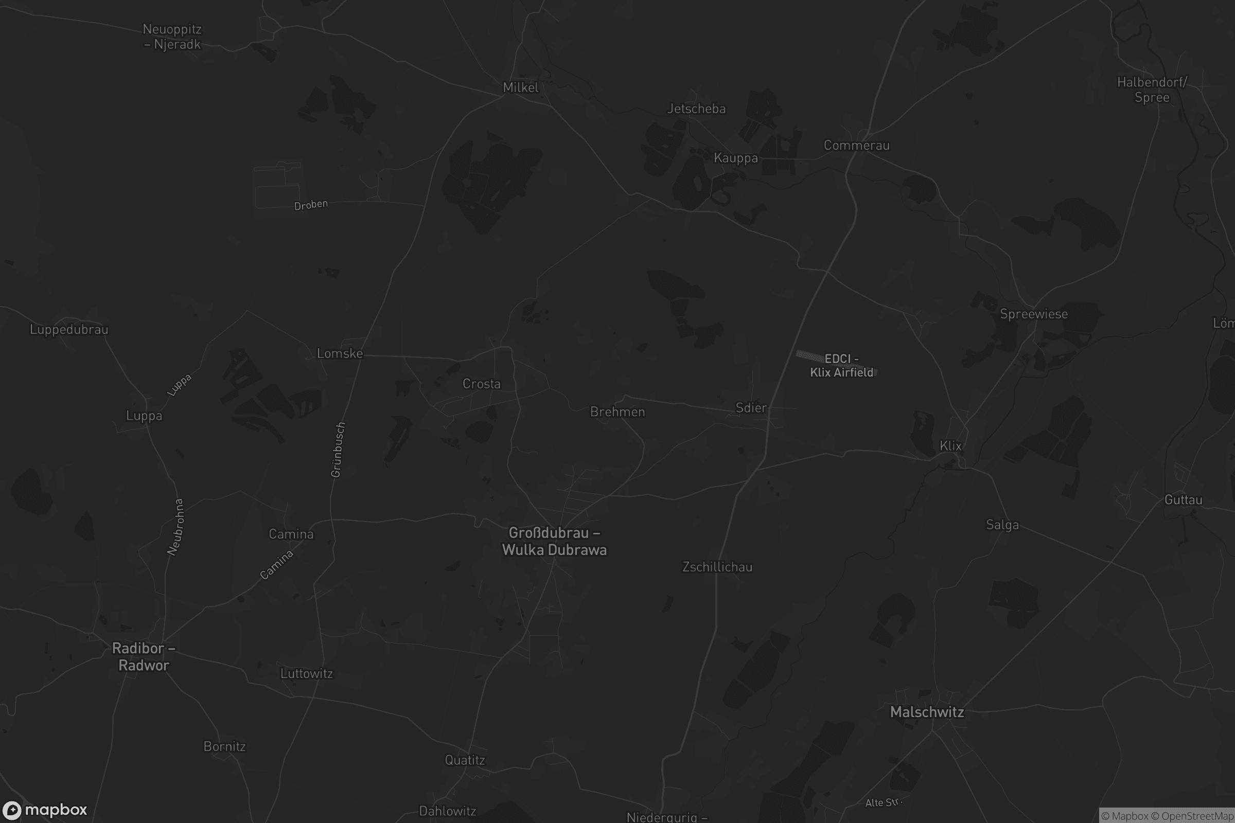 Karte von Brehmen - Brěmjo