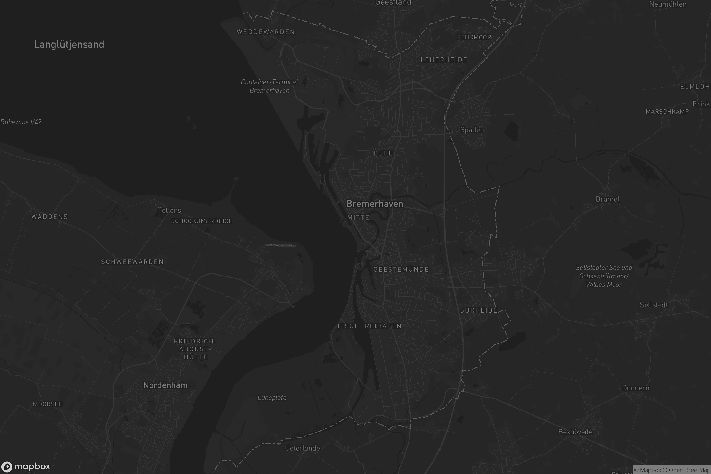 Karte von Bremerhaven