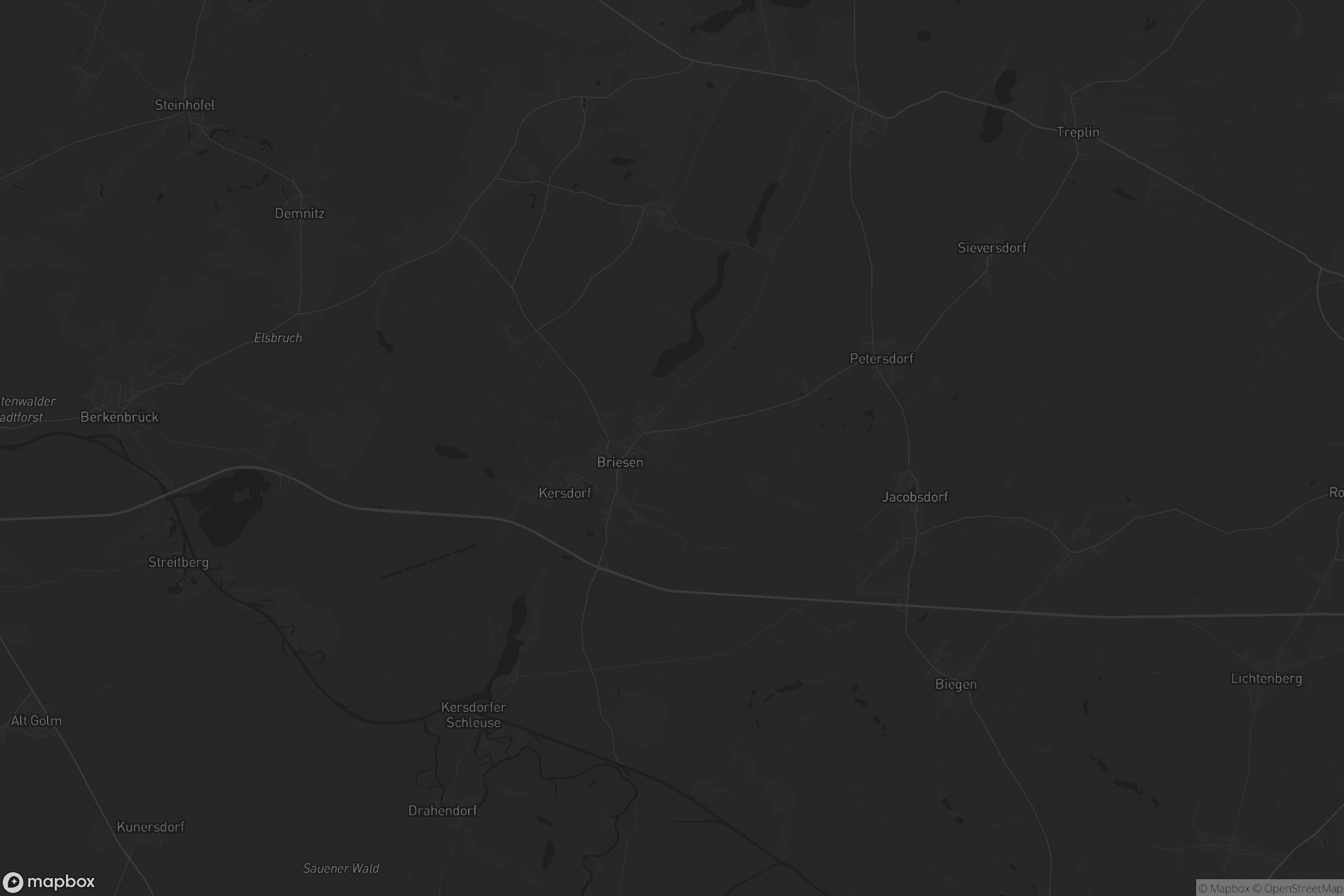 Karte von Briesen (Mark)