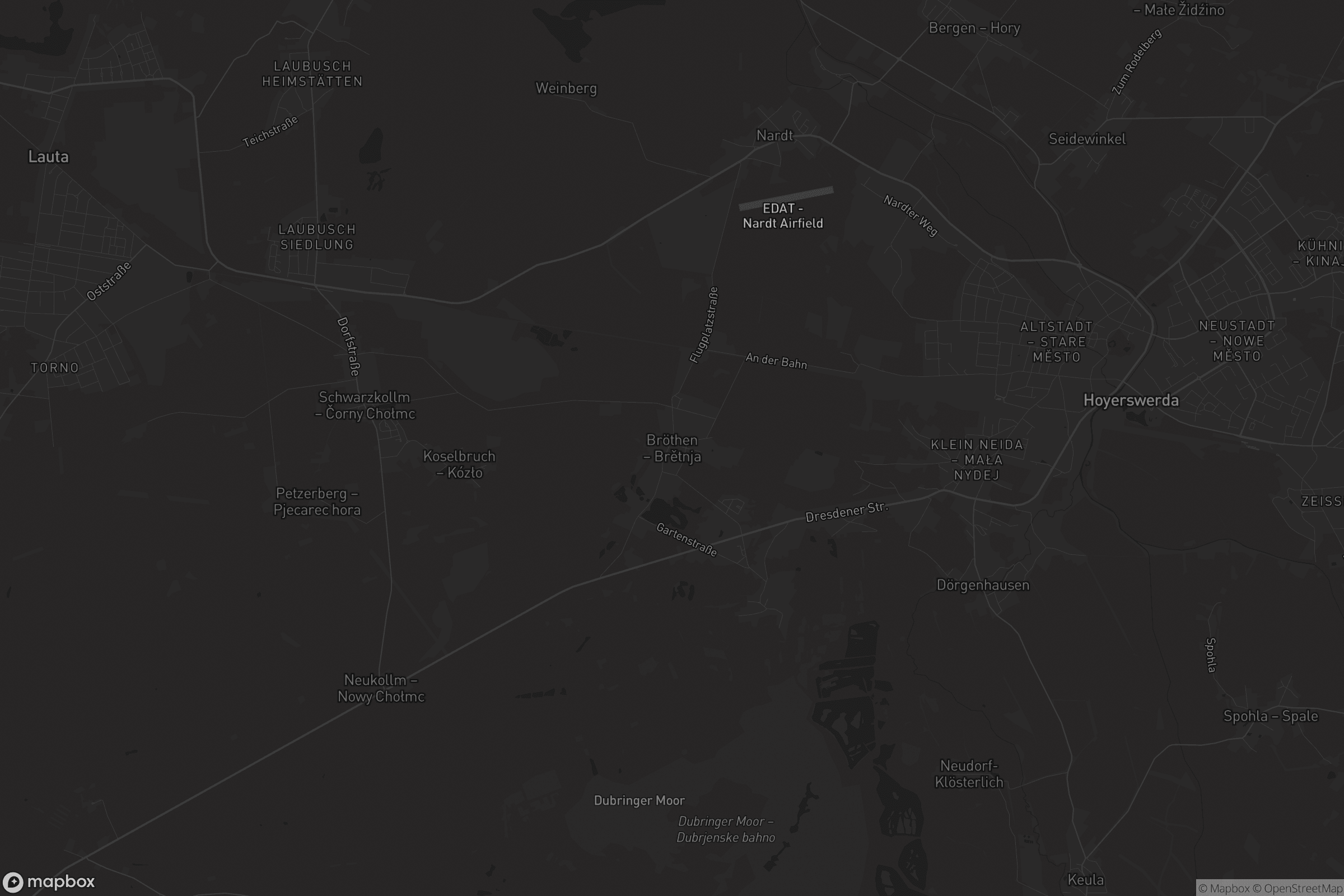 Karte von Bröthen - Brětnja