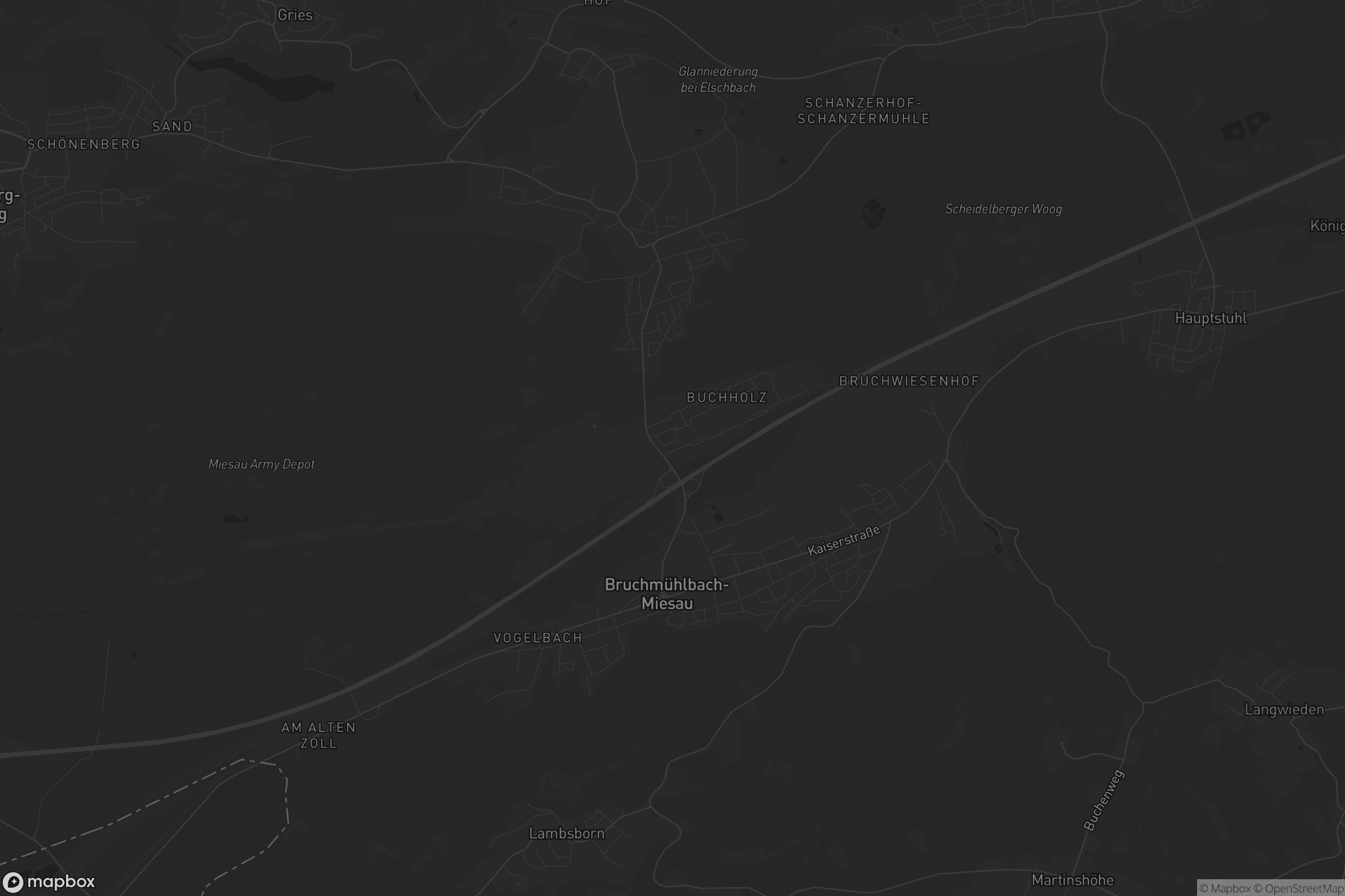 Karte von Bruchmühlbach-Miesau