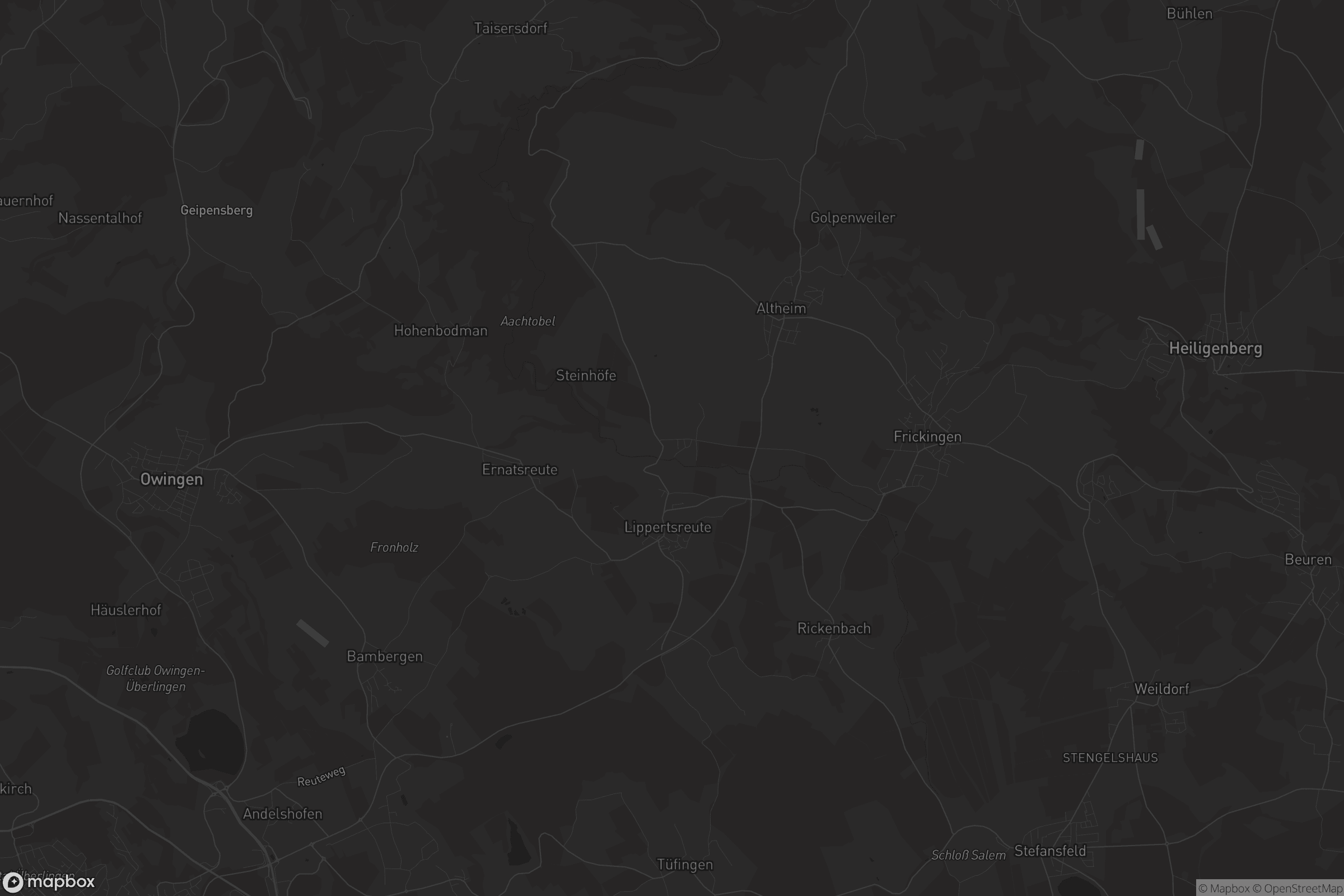 Karte von Bruckfelden