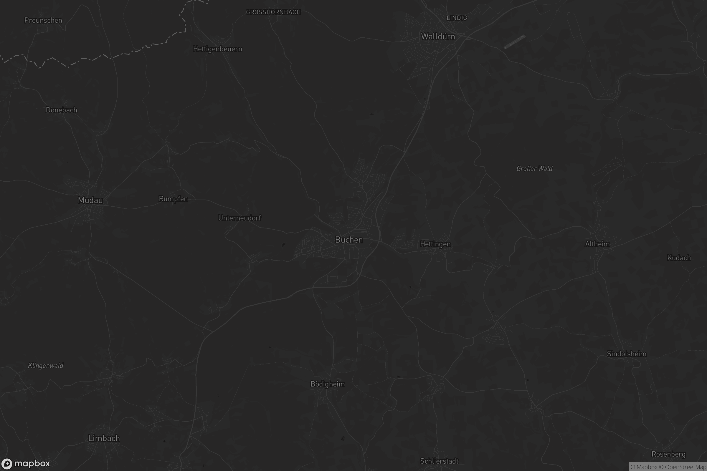 Karte von Buchen (Odenwald)