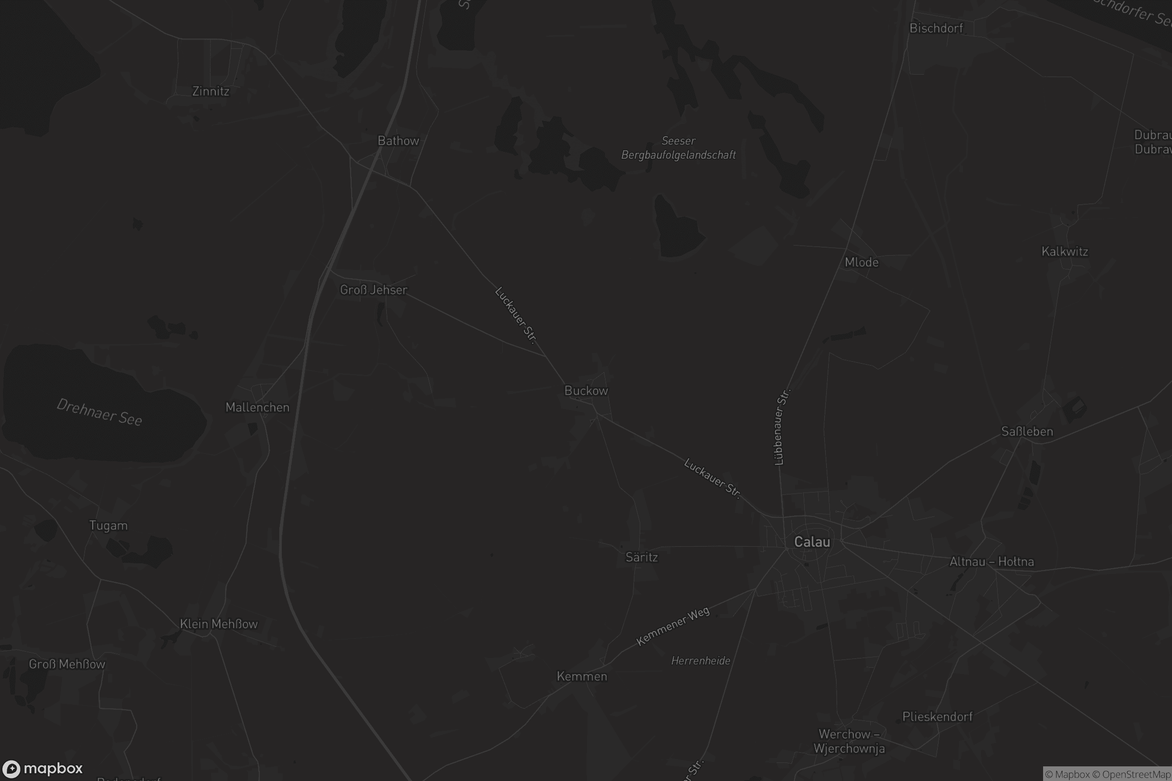 Karte von Buckow - Bukow