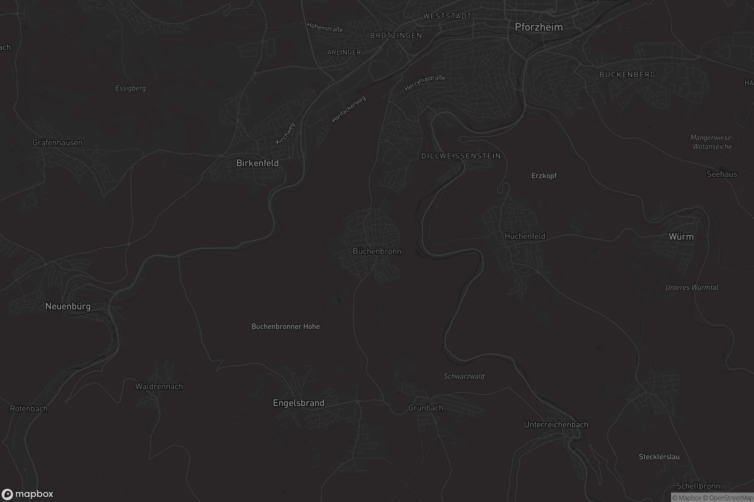 Karte von Büchenbronn