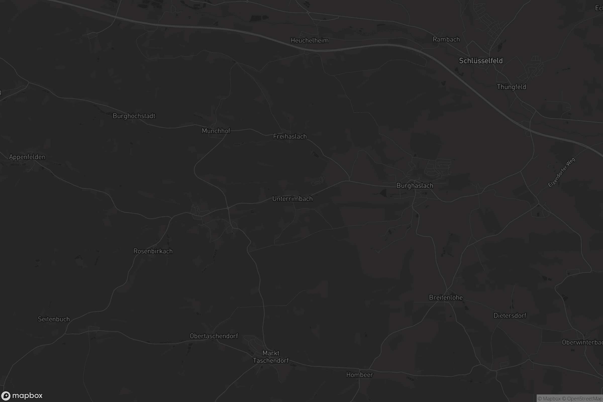 Karte von Burghaslach