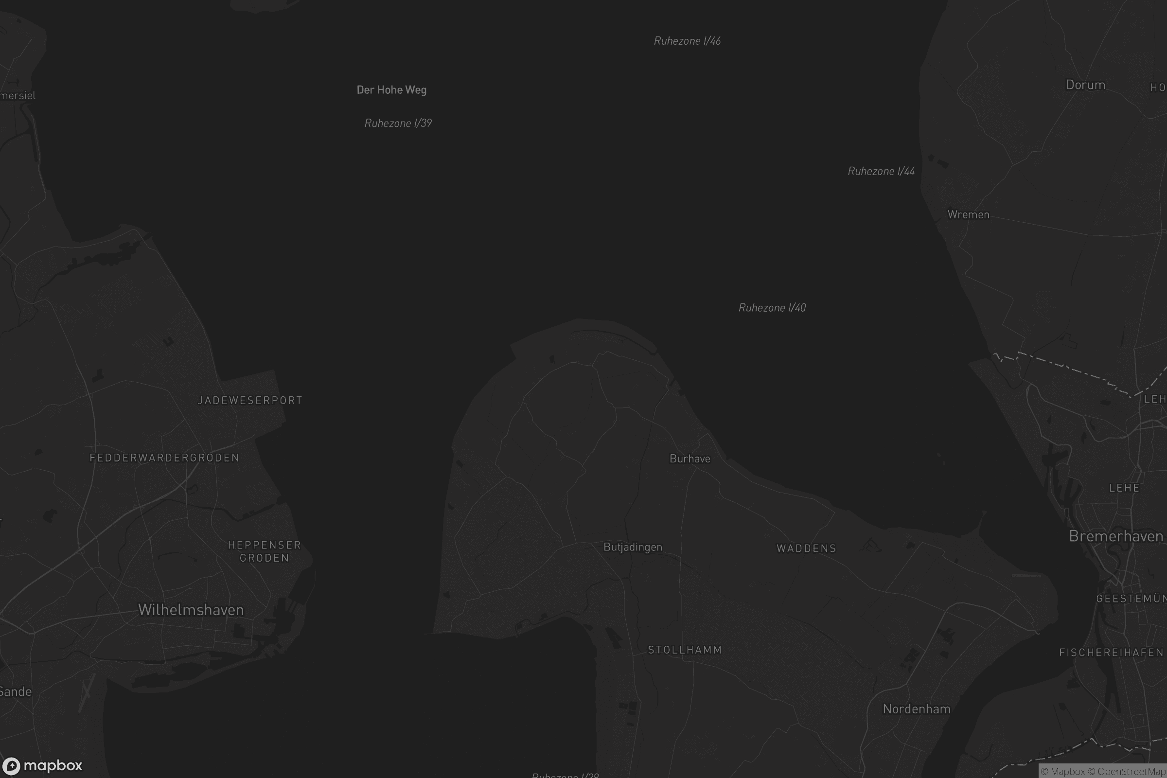 Karte von Butjadingen