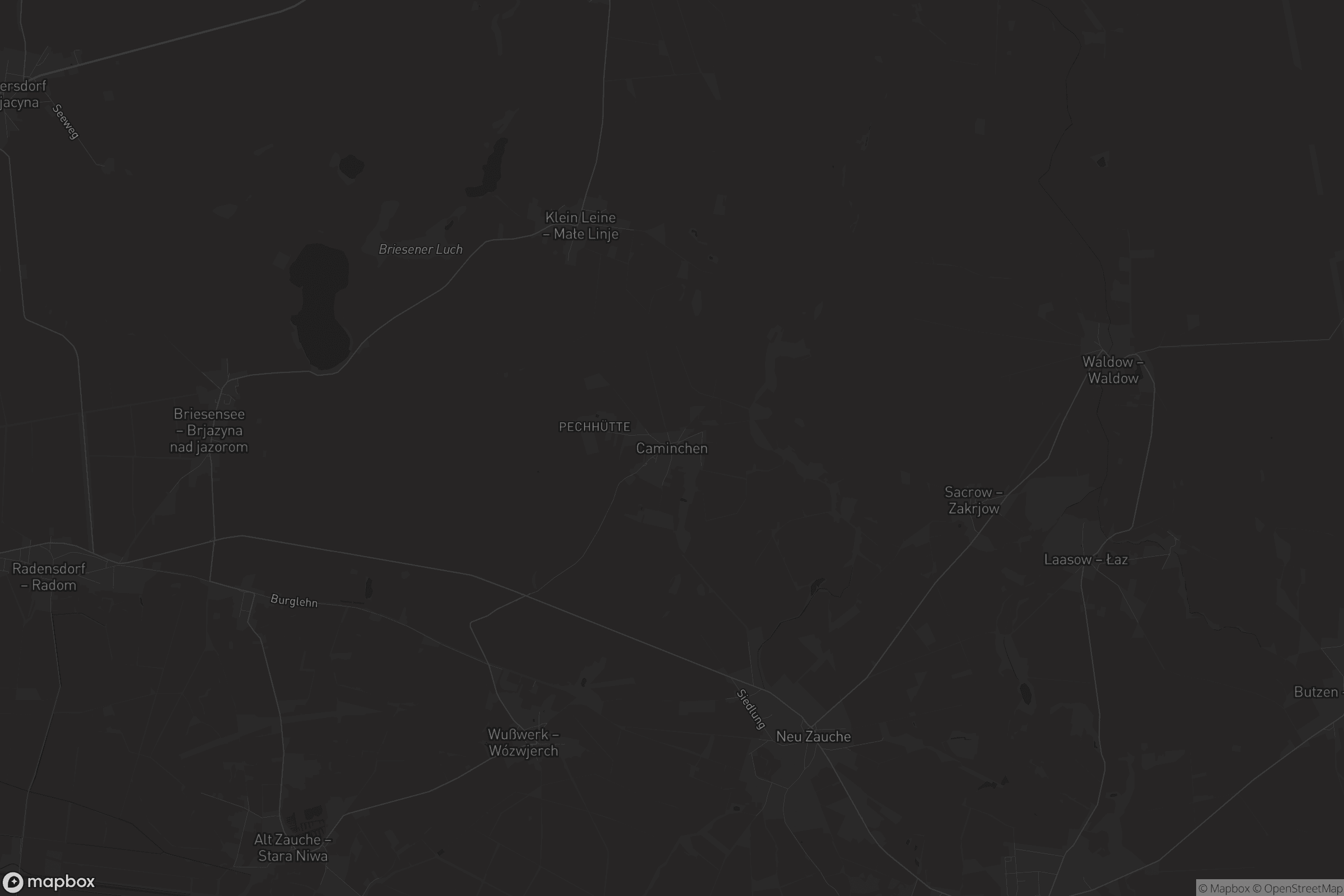 Karte von Caminchen - Kamjeńki