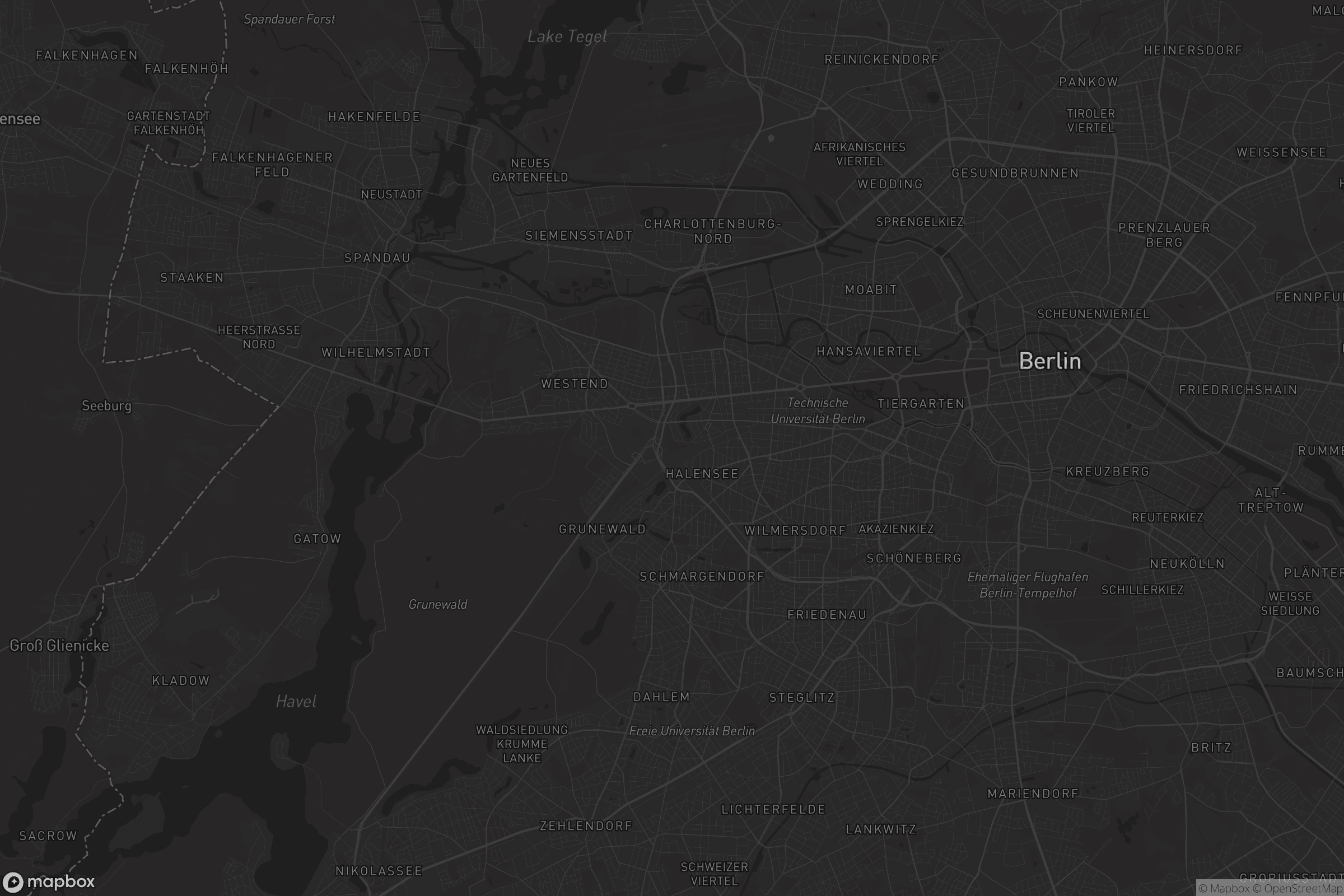 Karte von Charlottenburg-Wilmersdorf