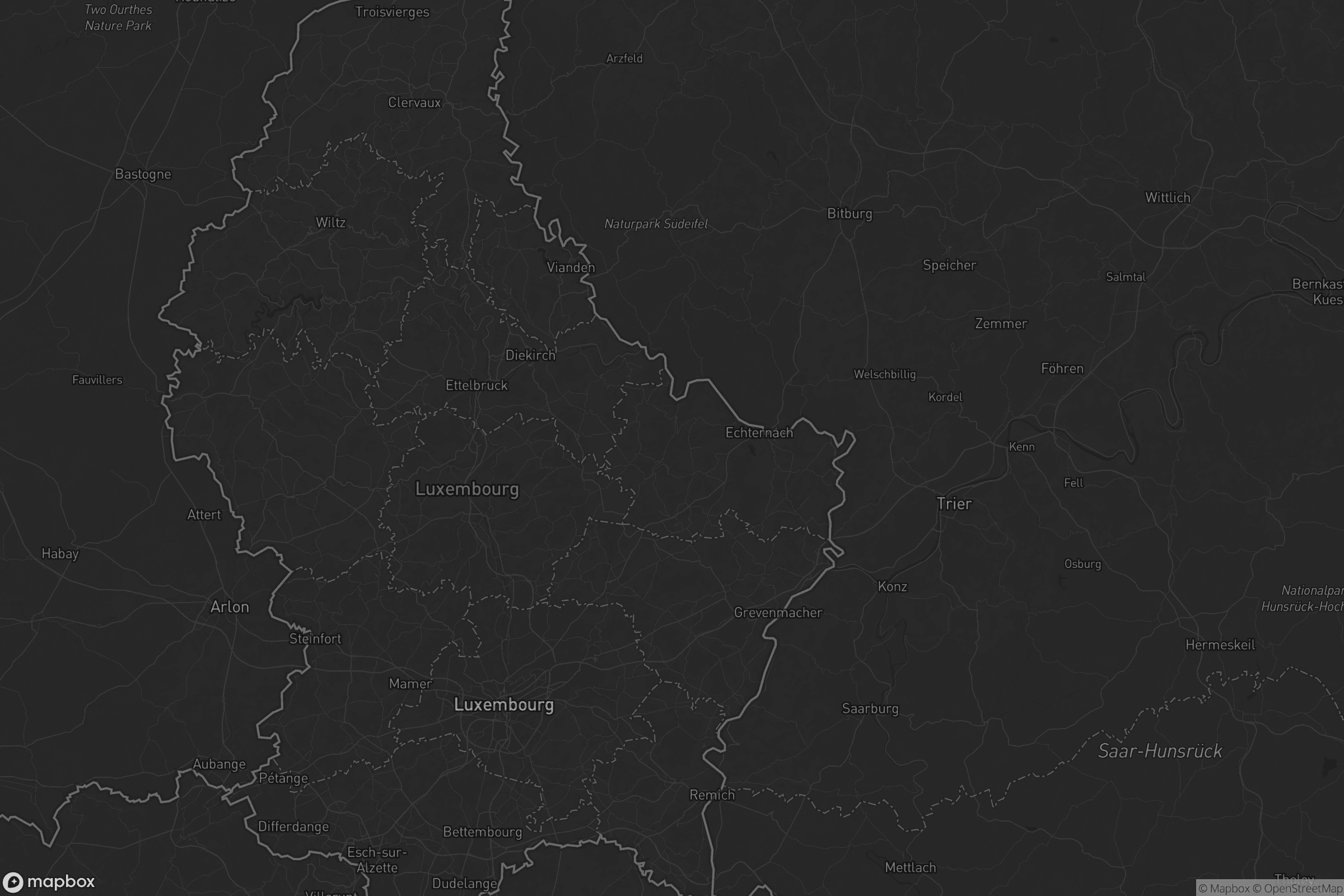 Karte von Condominium Lëtzebuerg-Deutschland