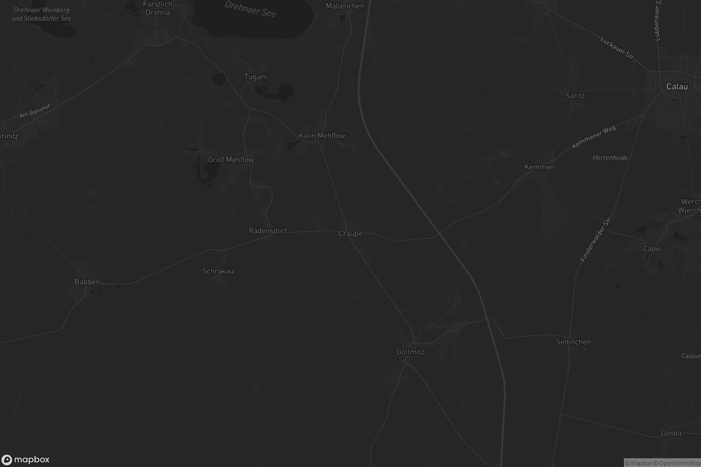 Karte von Craupe - Kšupow