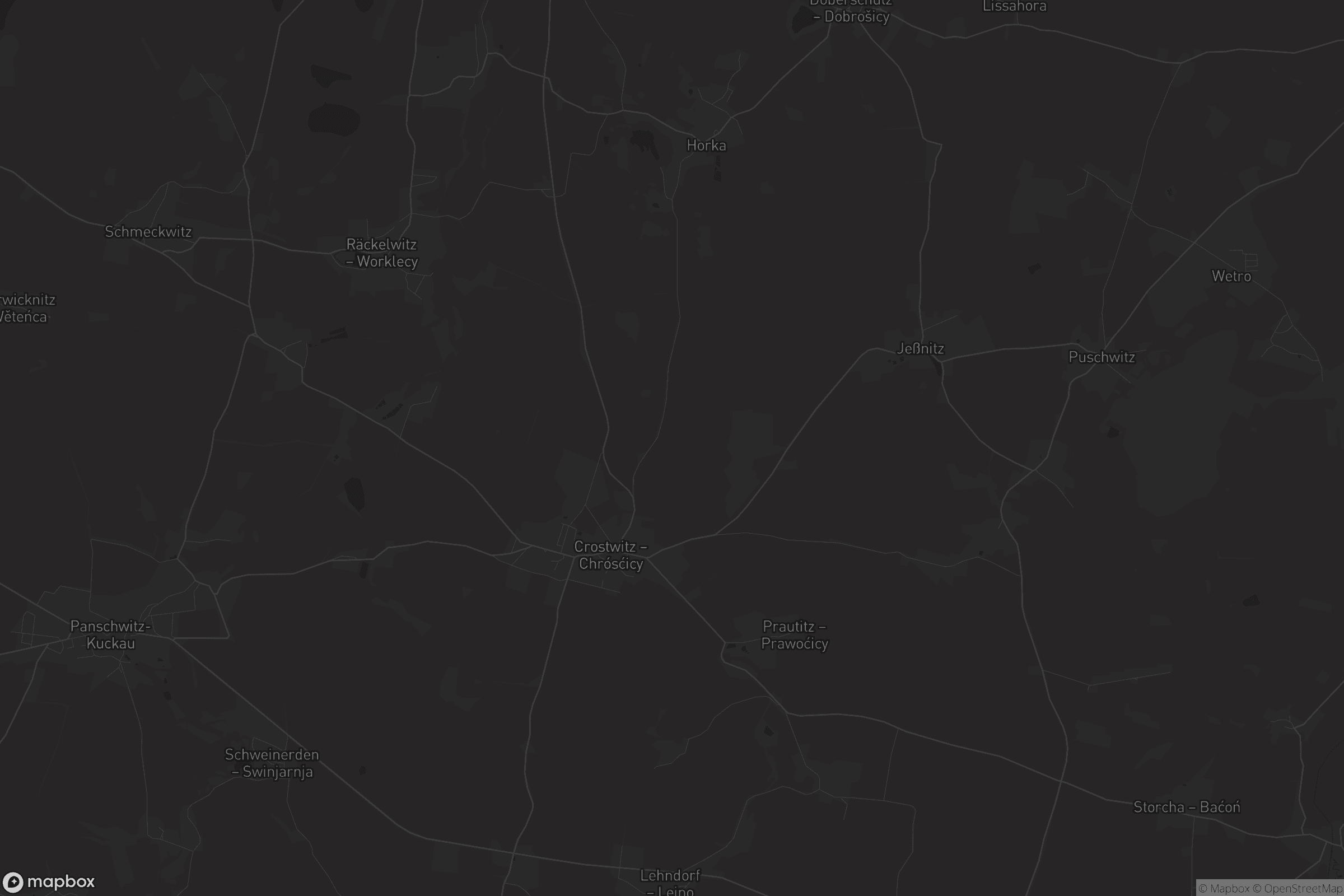 Karte von Crostwitz - Chrósćicy