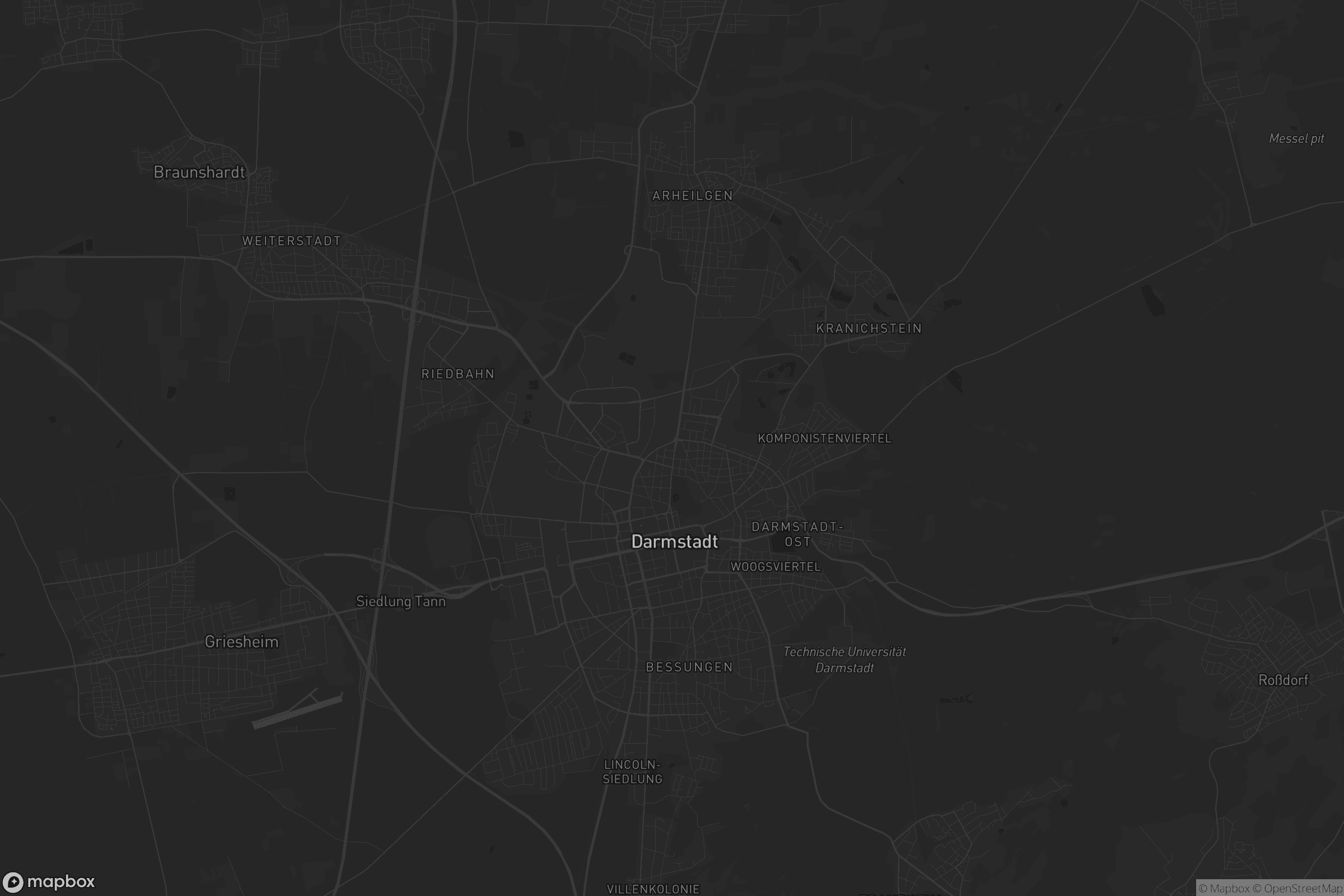 Karte von Darmstadt-Nord