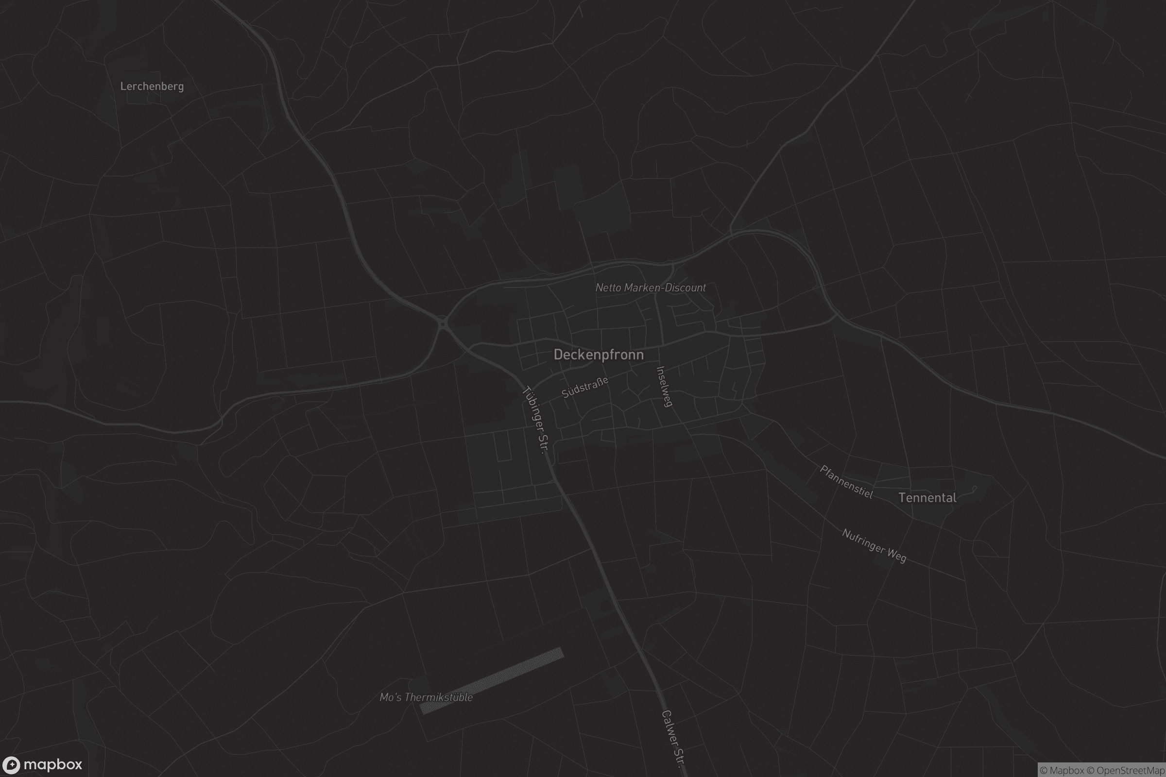 Karte von Deckenpfronn