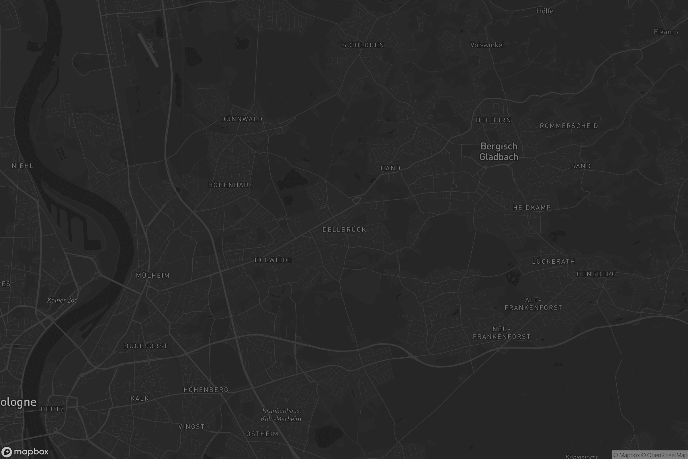 Karte von Dellbrück