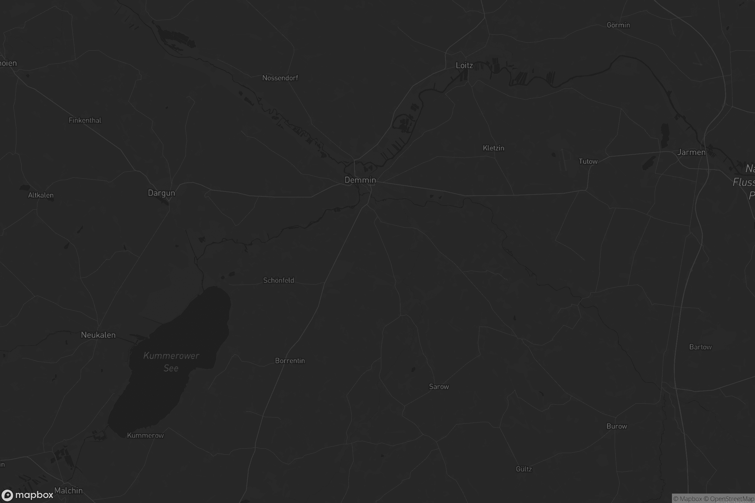 Karte von Demmin-Land