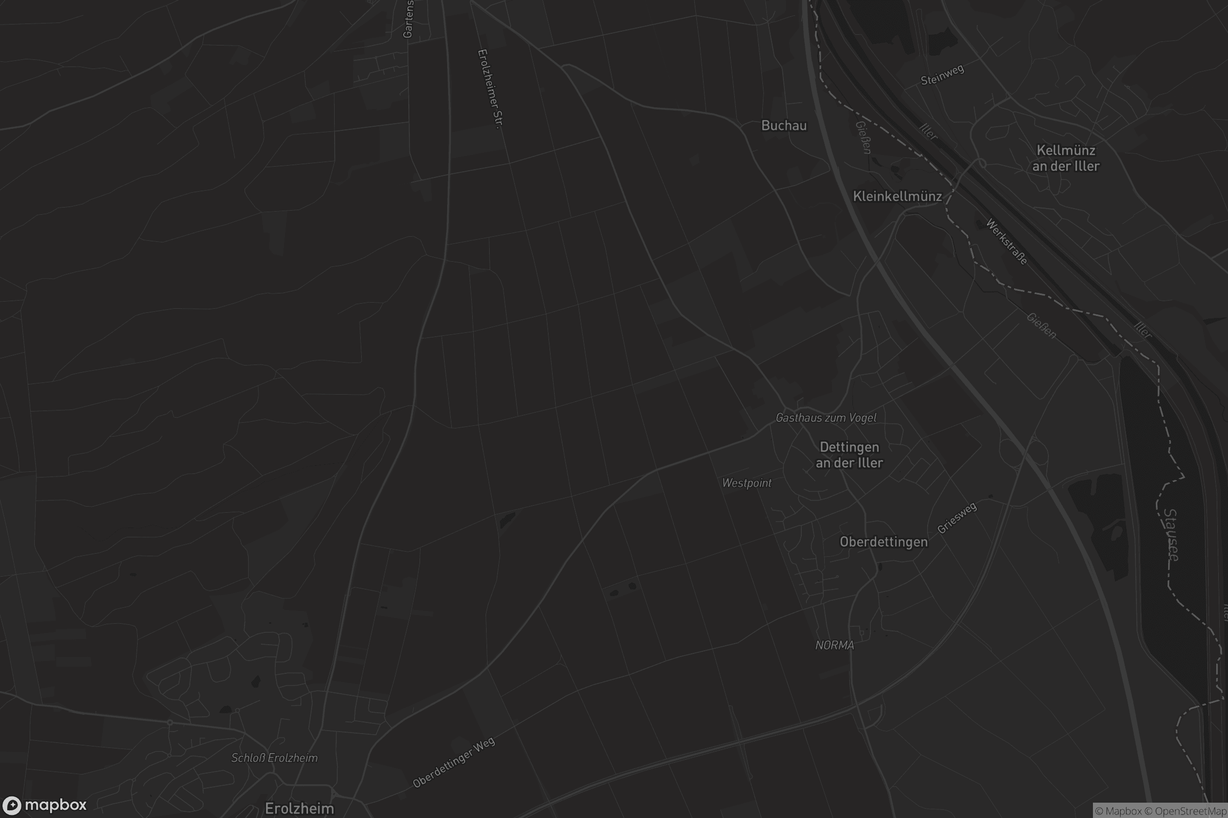 Karte von Dettingen an der Iller