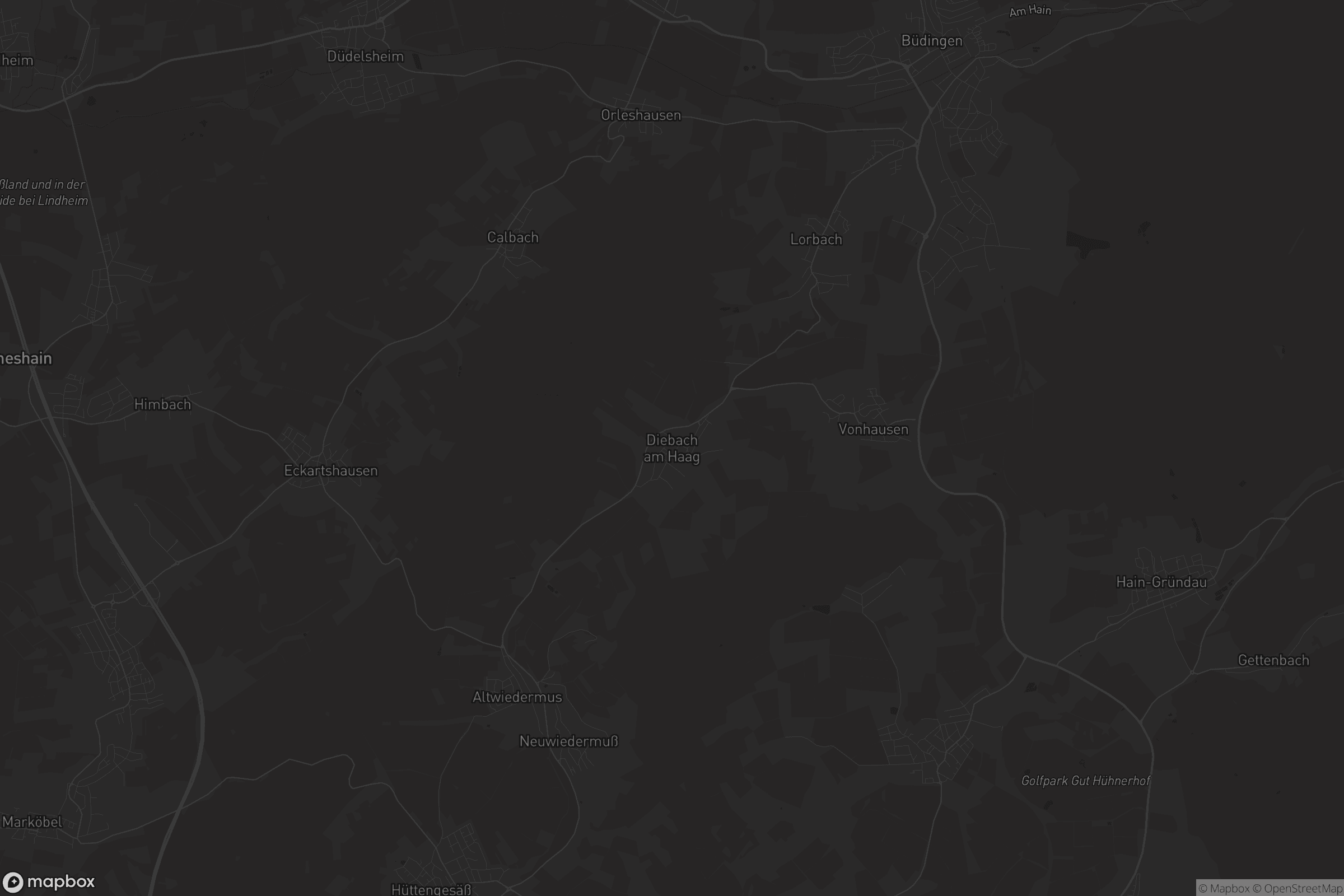 Karte von Diebach am Haag