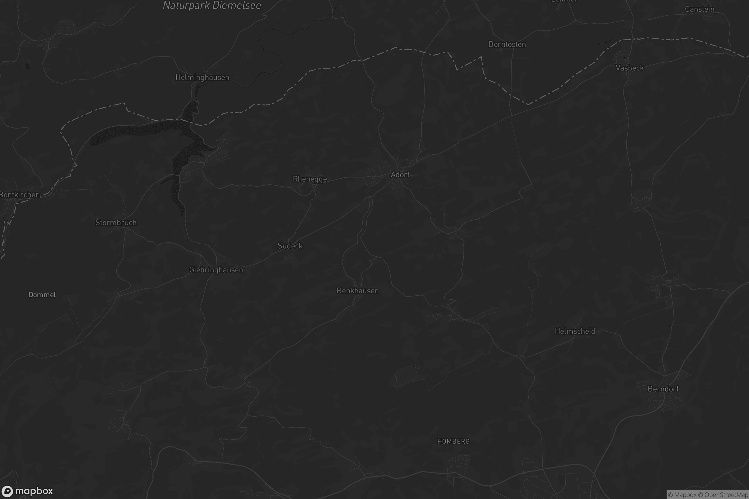 Karte von Diemelsee