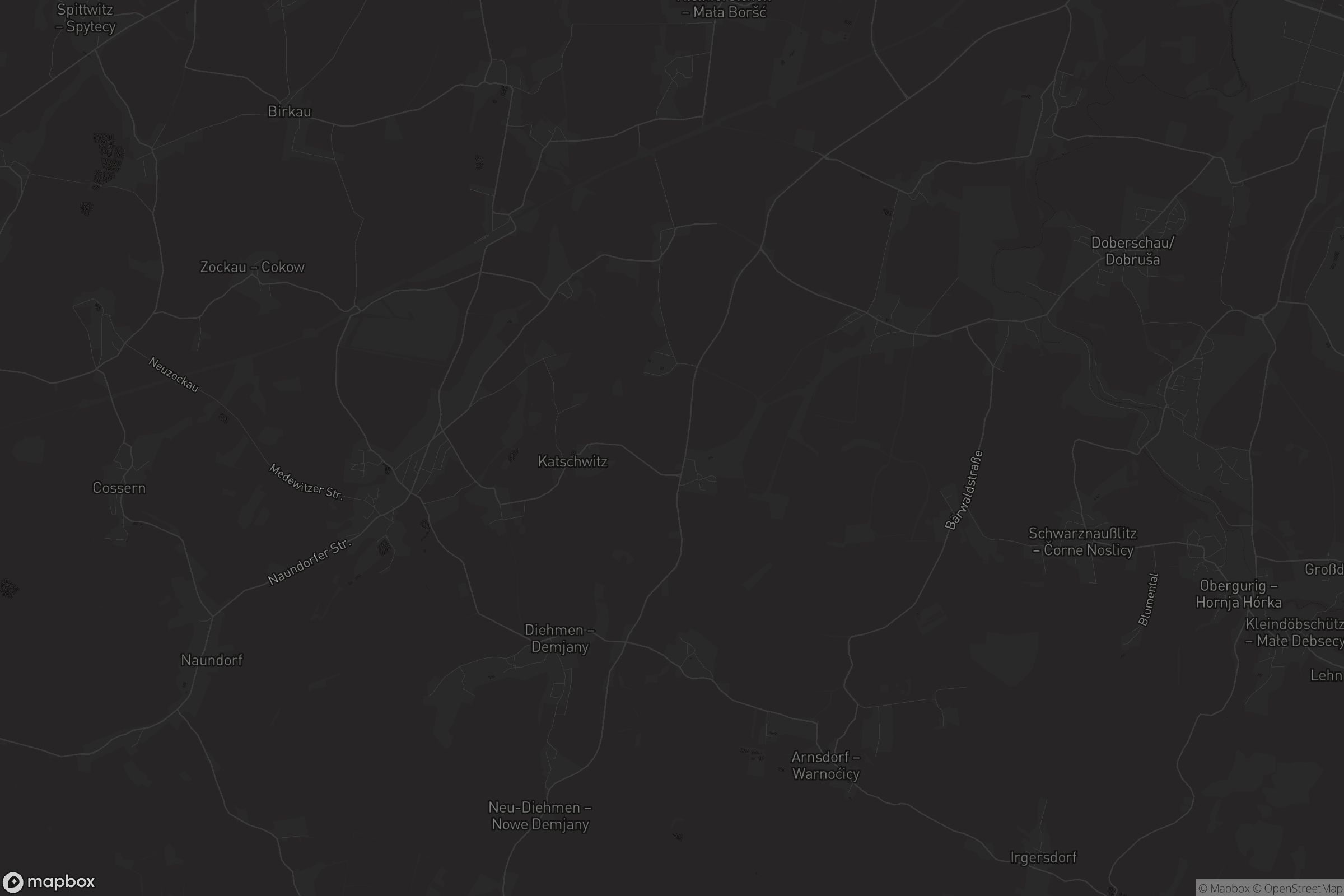 Karte von Doberschau-Gaußig - Dobruša-Huska