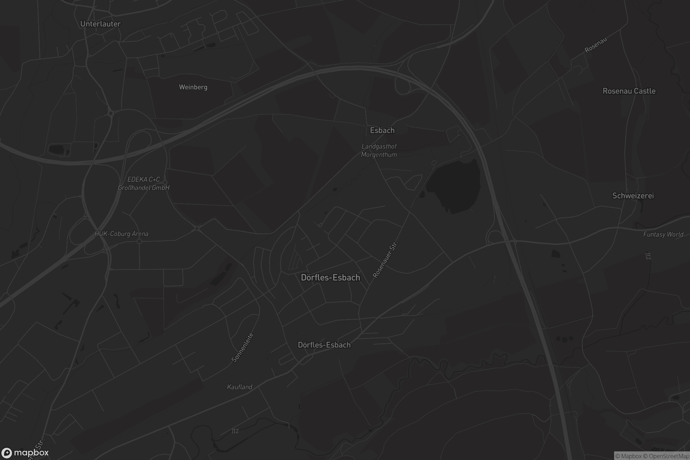 Karte von Dörfles-Esbach