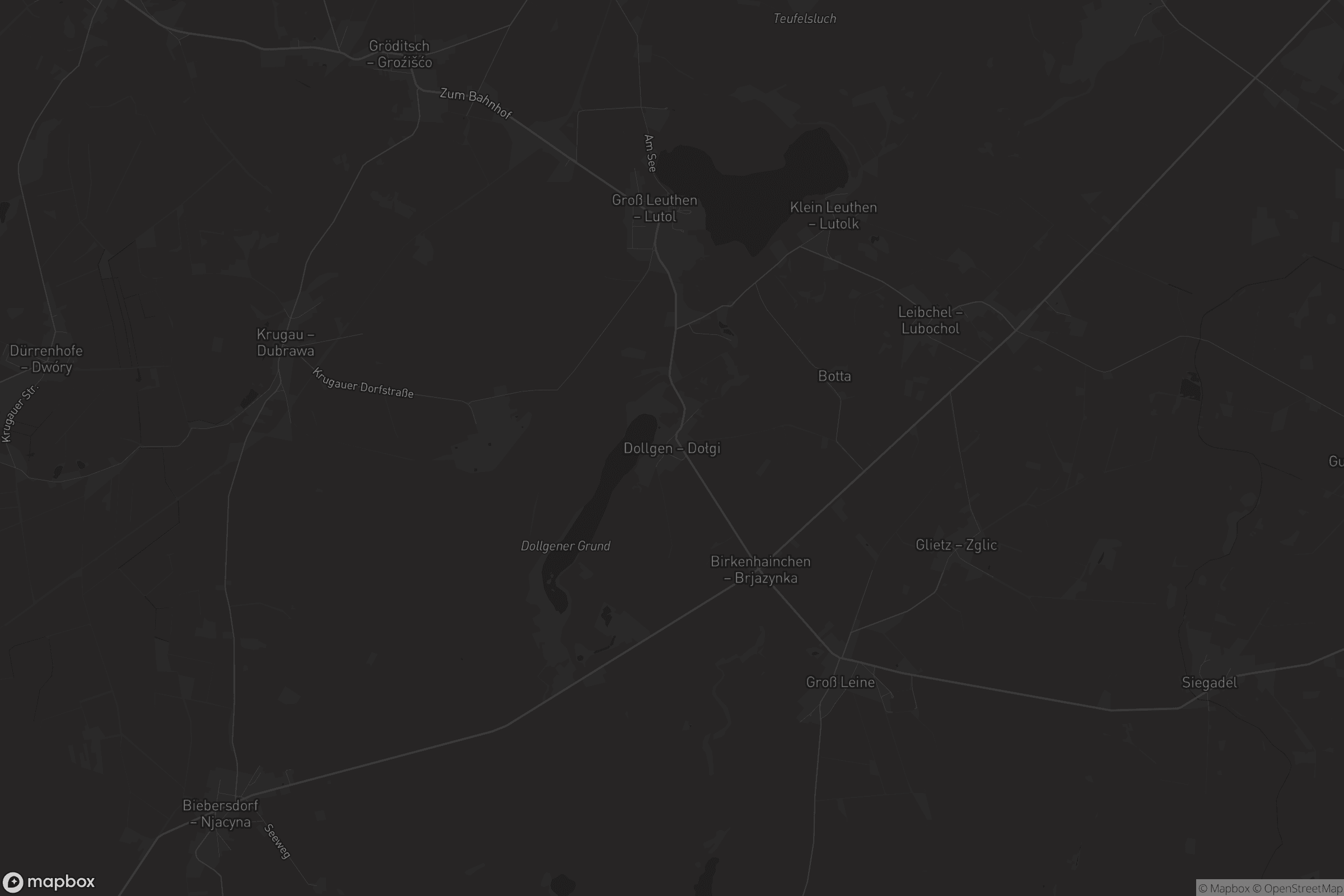 Karte von Dollgen - Dołgi