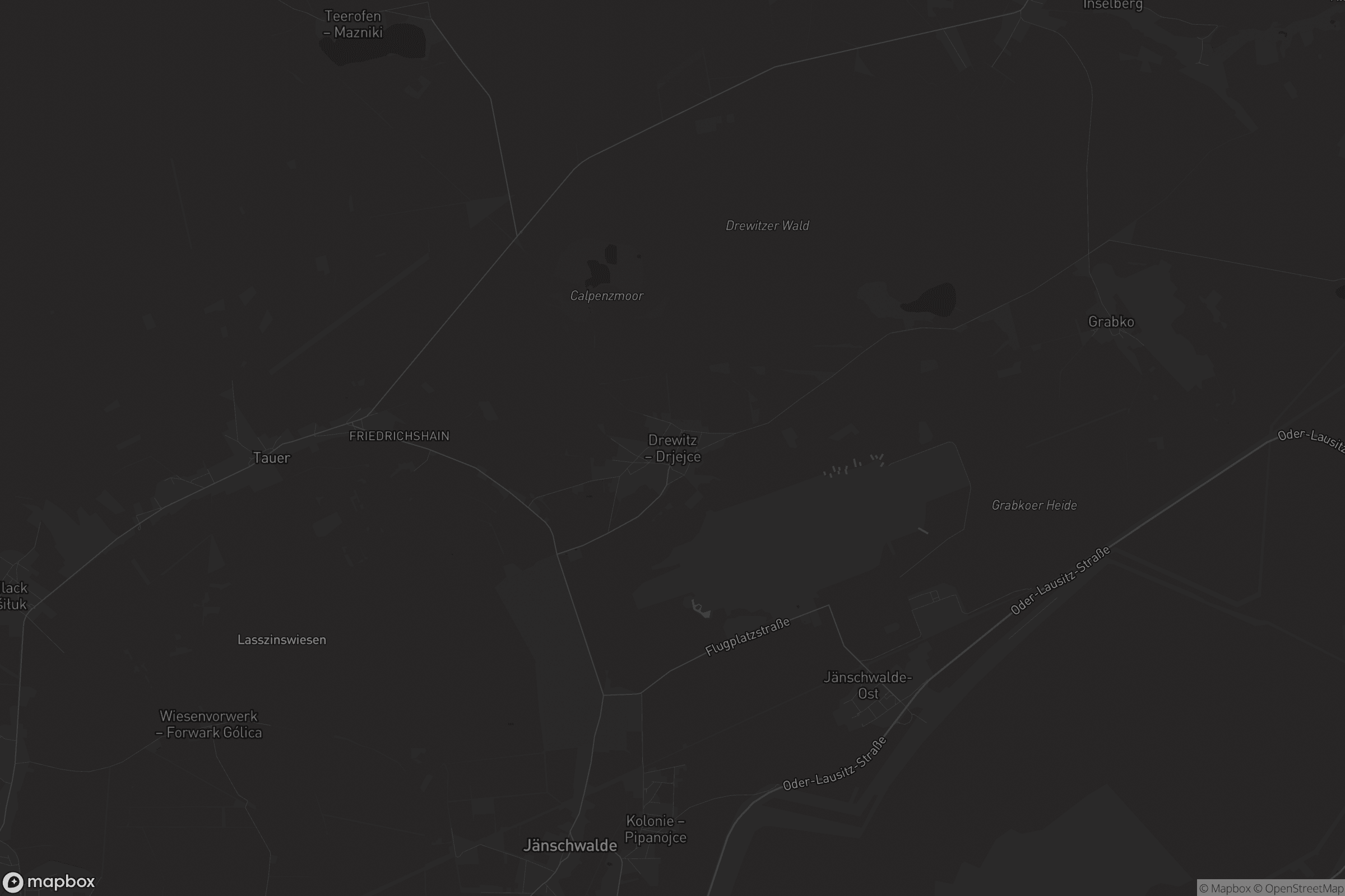 Karte von Drewitz - Drjejce