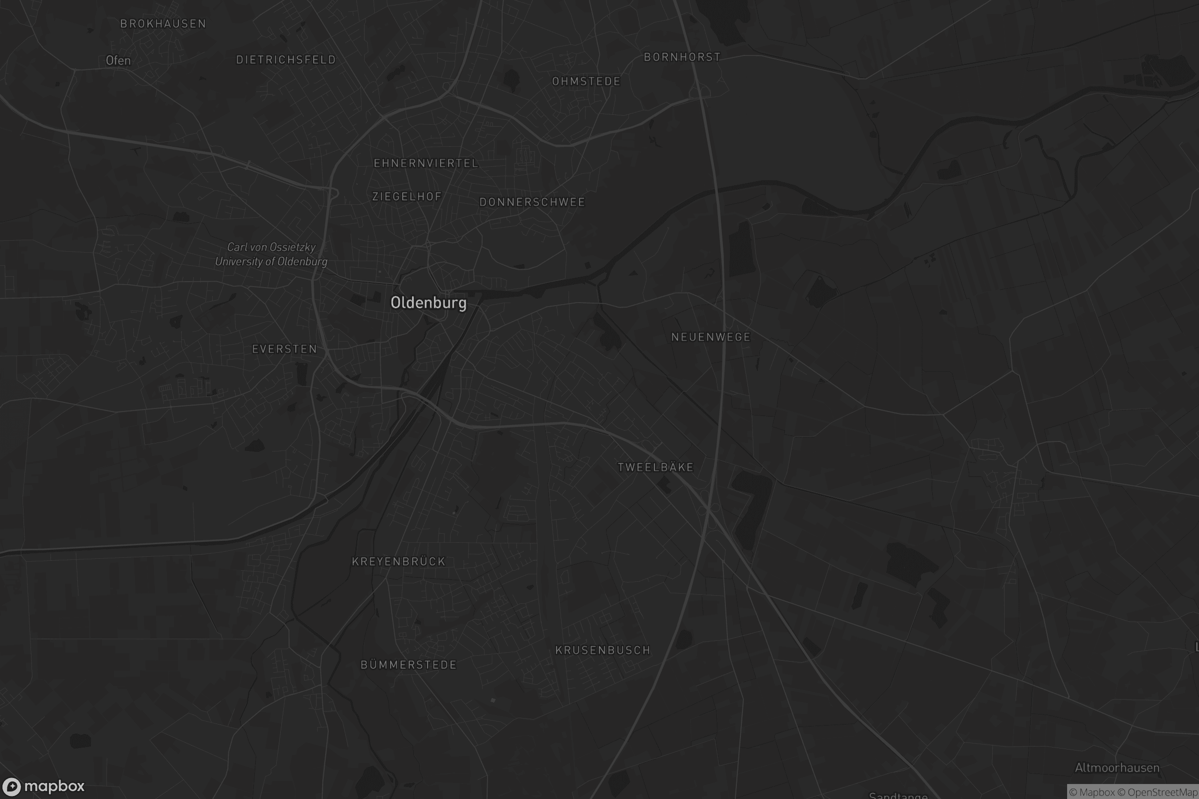 Karte von Drielaker-Moor