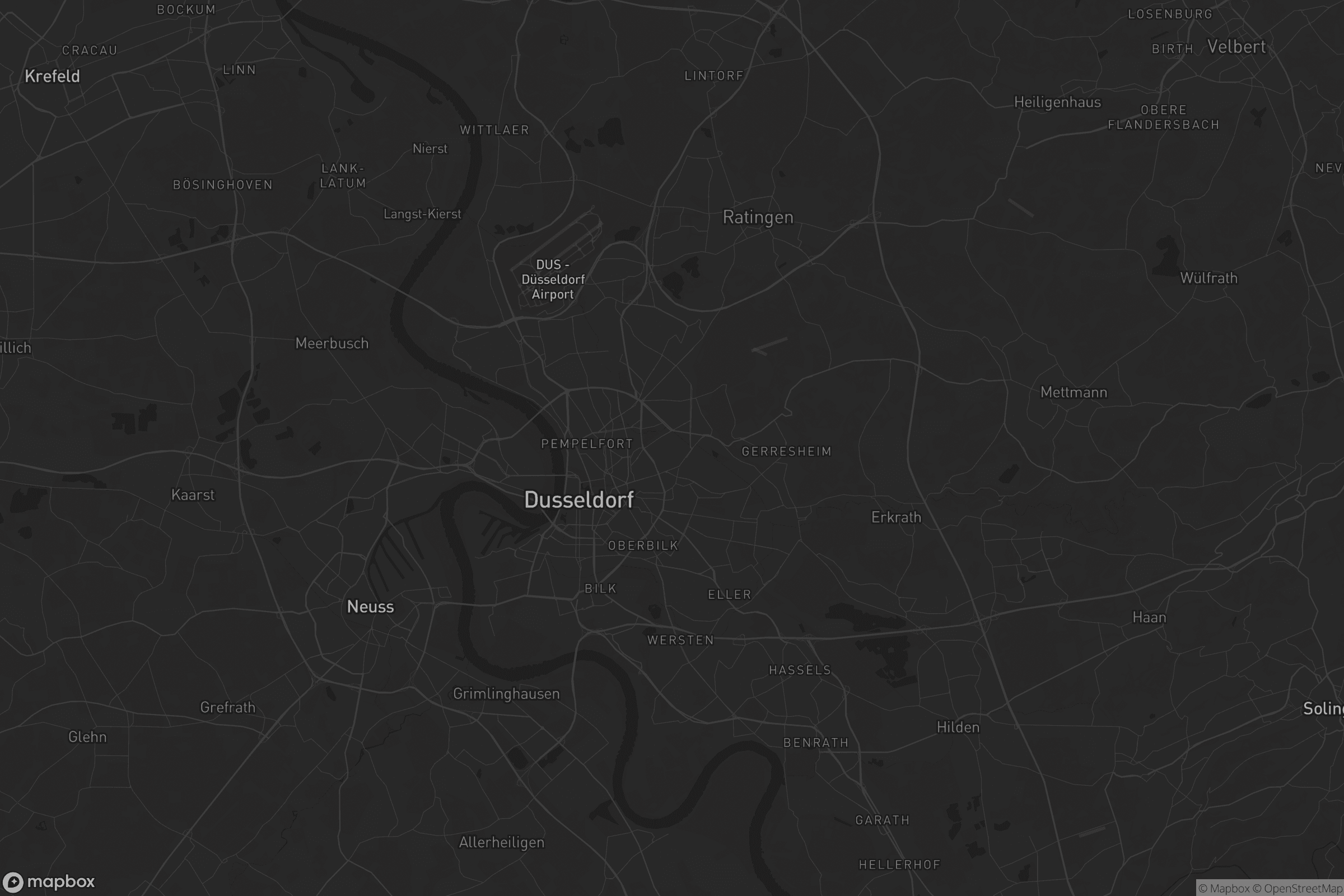 Karte von Düsseldorf