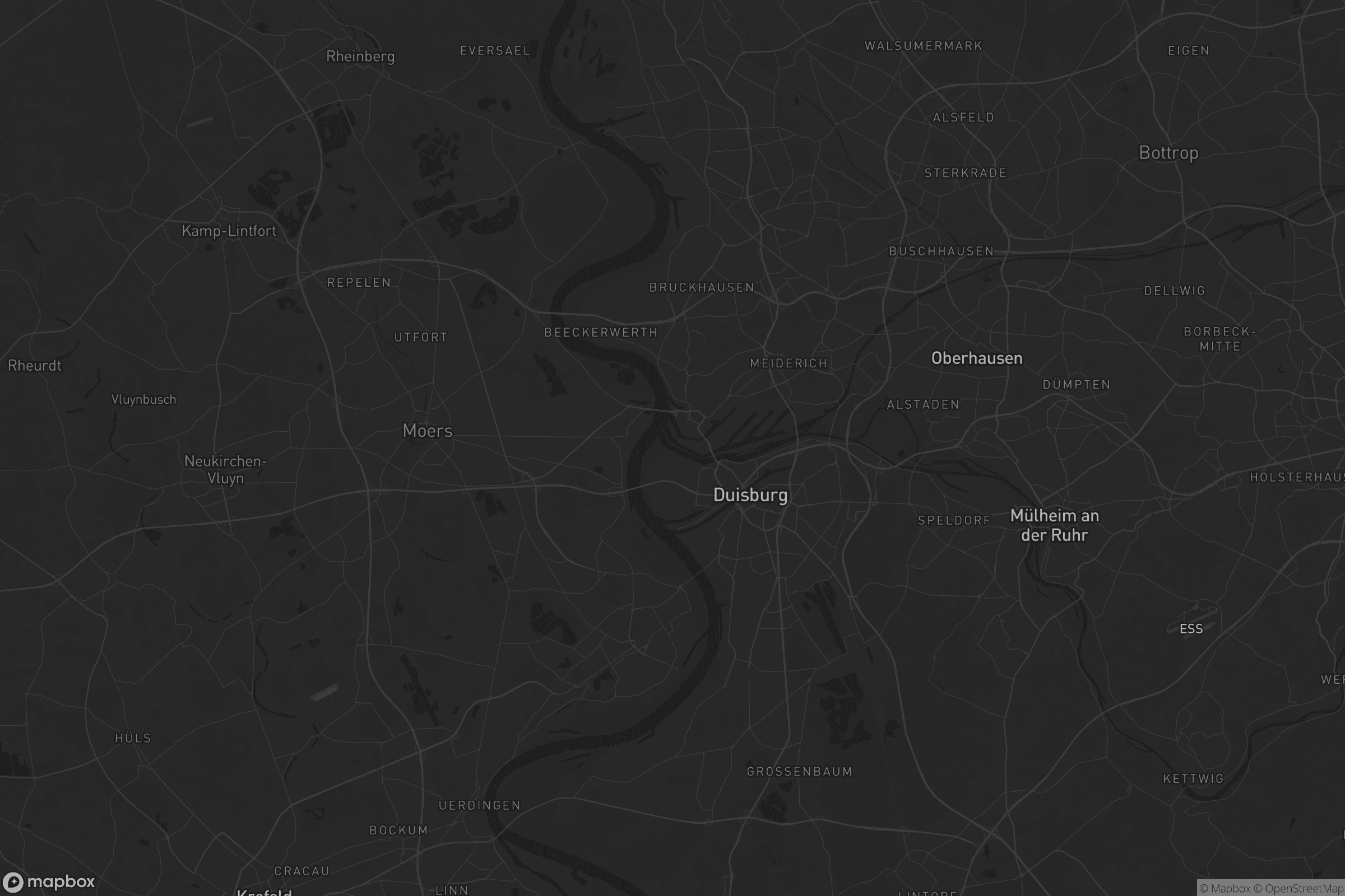 Karte von Duisburg