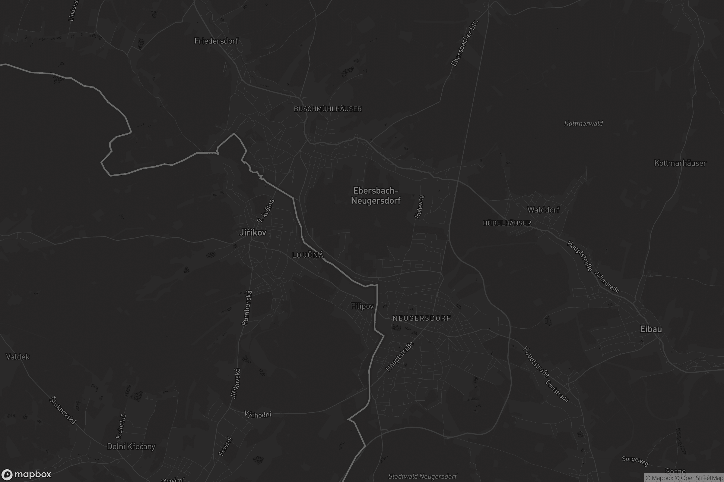 Karte von Ebersbach-Neugersdorf