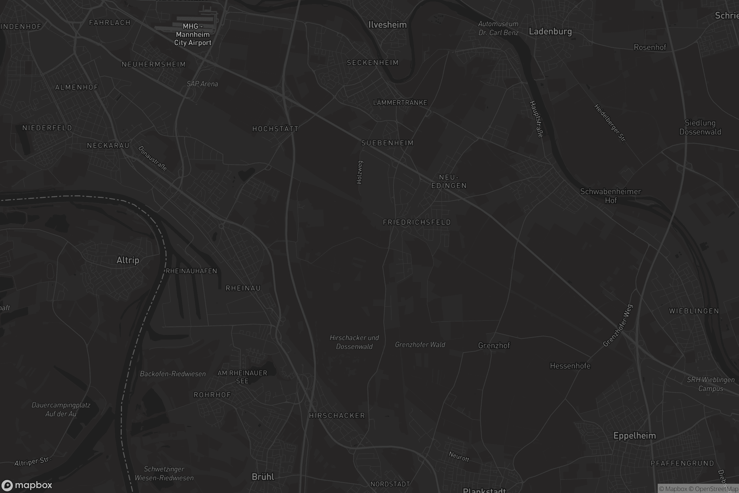 Karte von Edingen-Neckarhausen