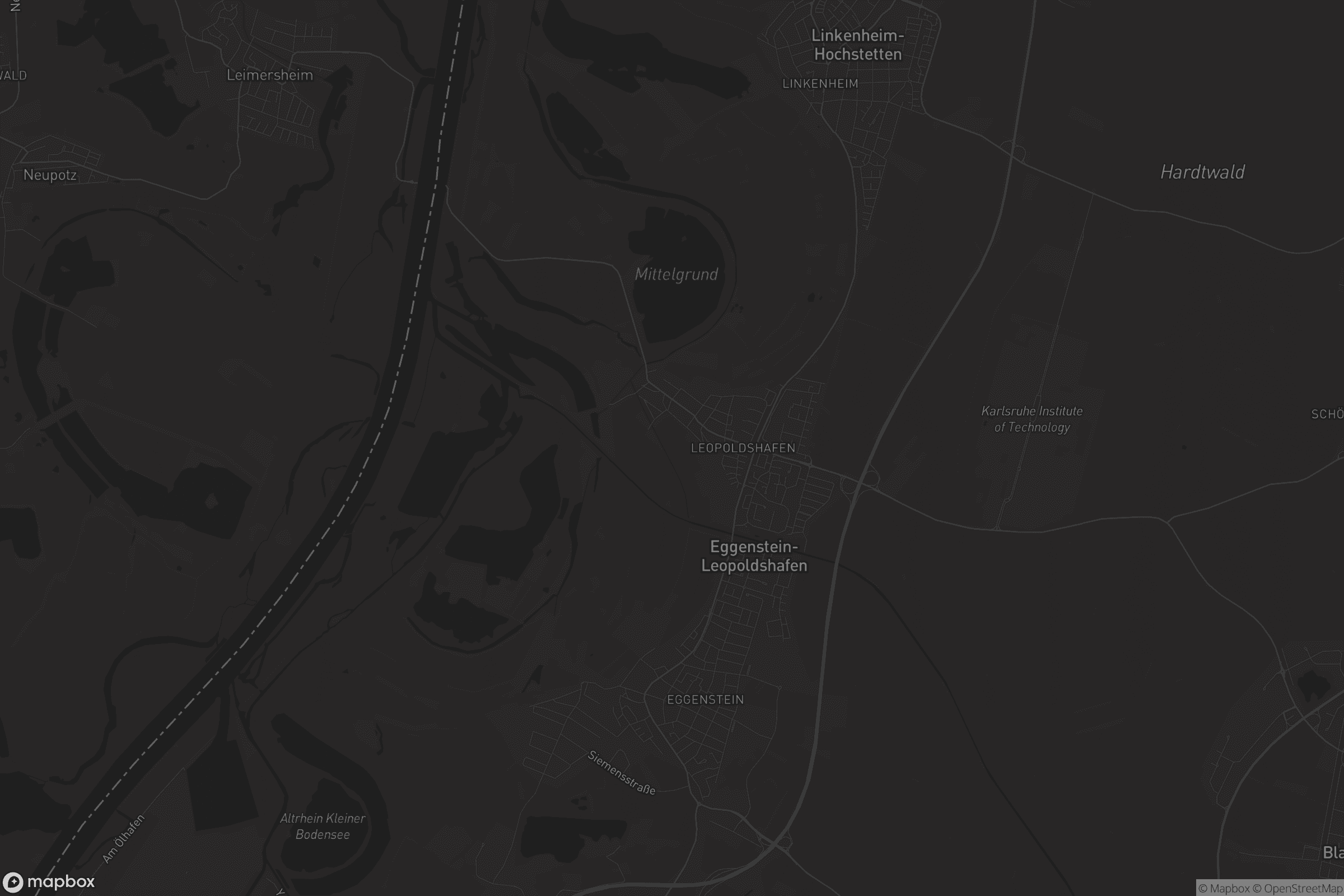 Karte von Eggenstein-Leopoldshafen